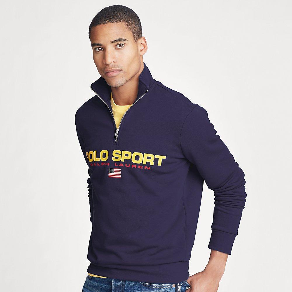 Ralph Lauren Polo Sport Fleece Sweatshirt in Blue for Men | Lyst