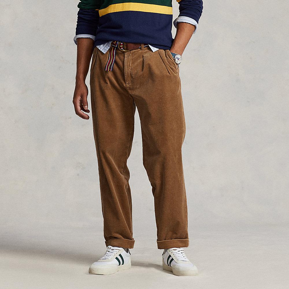 Ralph Lauren Whitman Relaxed Fit Corduroy Pant in Golden Brown (Brown