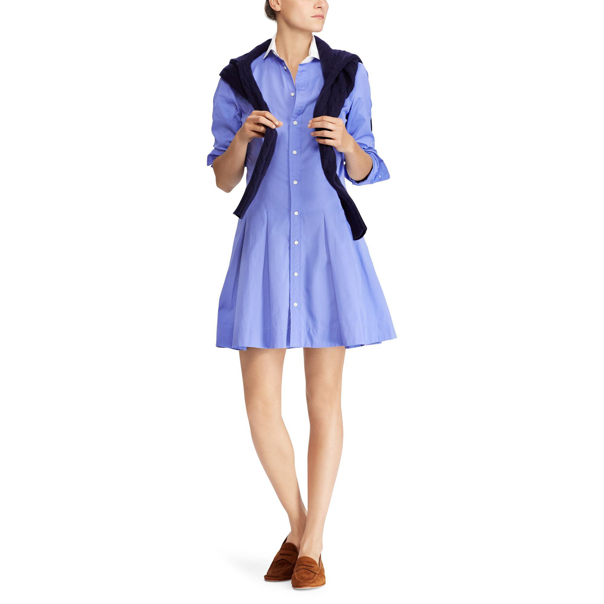 lauren ralph lauren fit & flare shirtdress