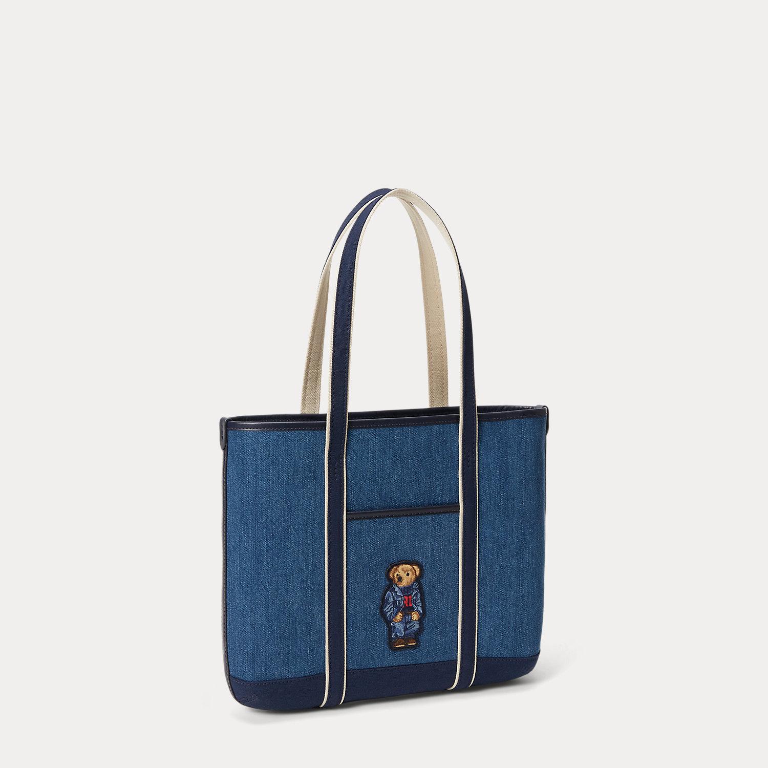 Tote Medium Polo Ralph Lauren Bolsos Bolso Tote Mediano Con Polo