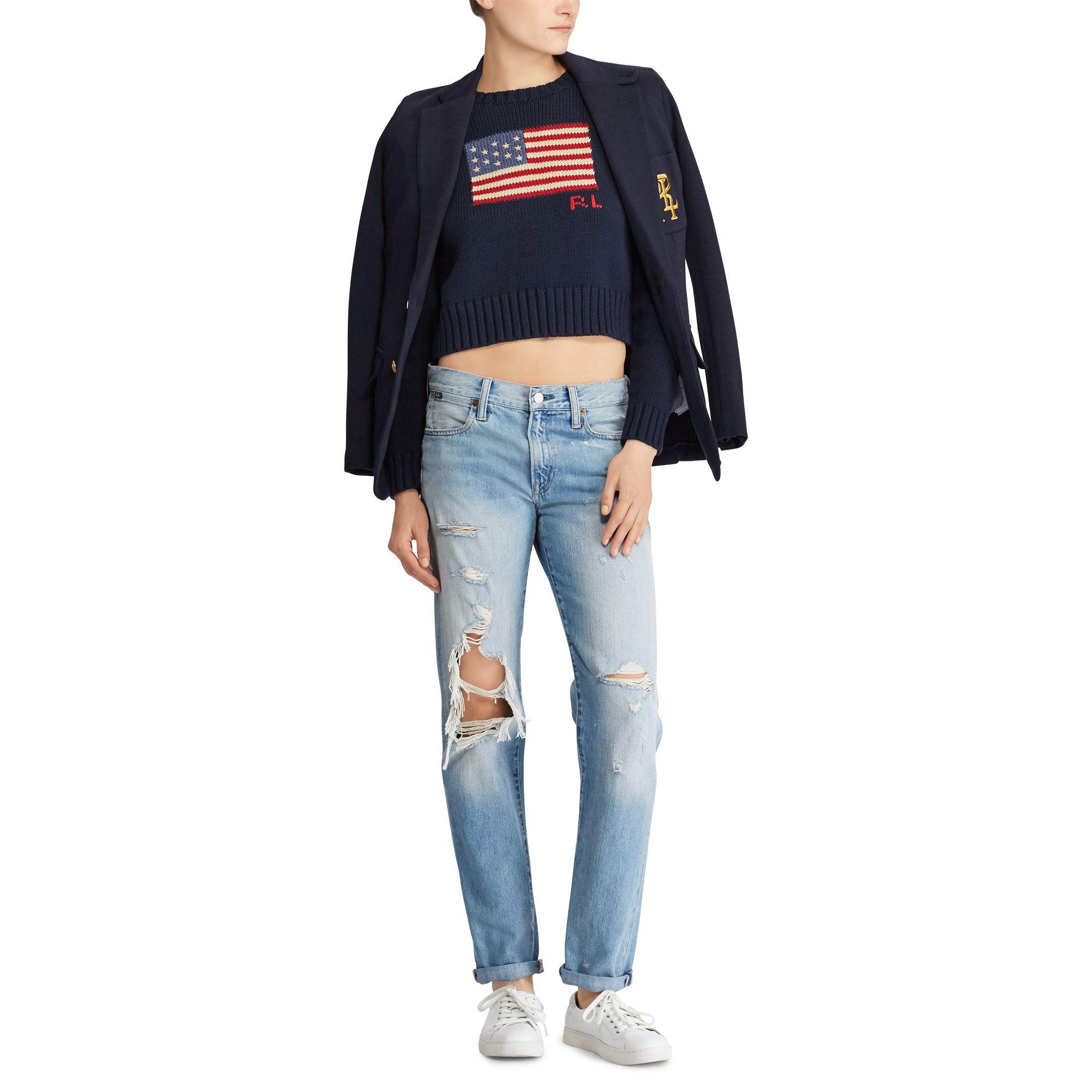 cotton crewneck jumper ralph lauren
