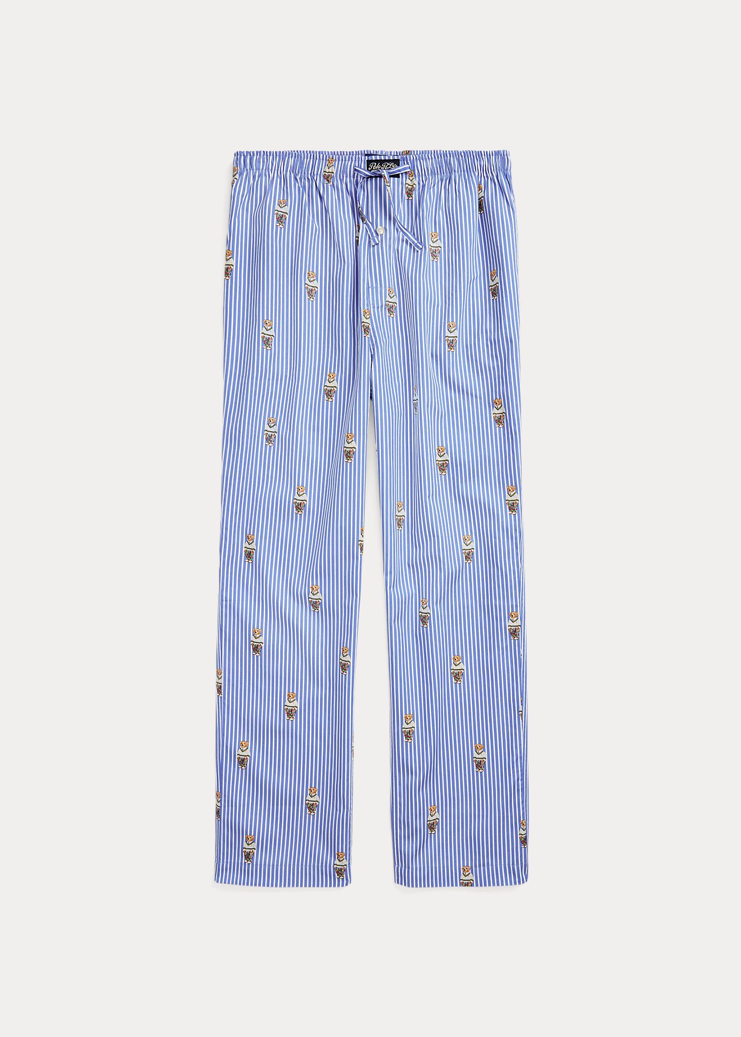 Polo Ralph Lauren Polo Bear Striped Cotton Pyjama Trouser in Blue for ...