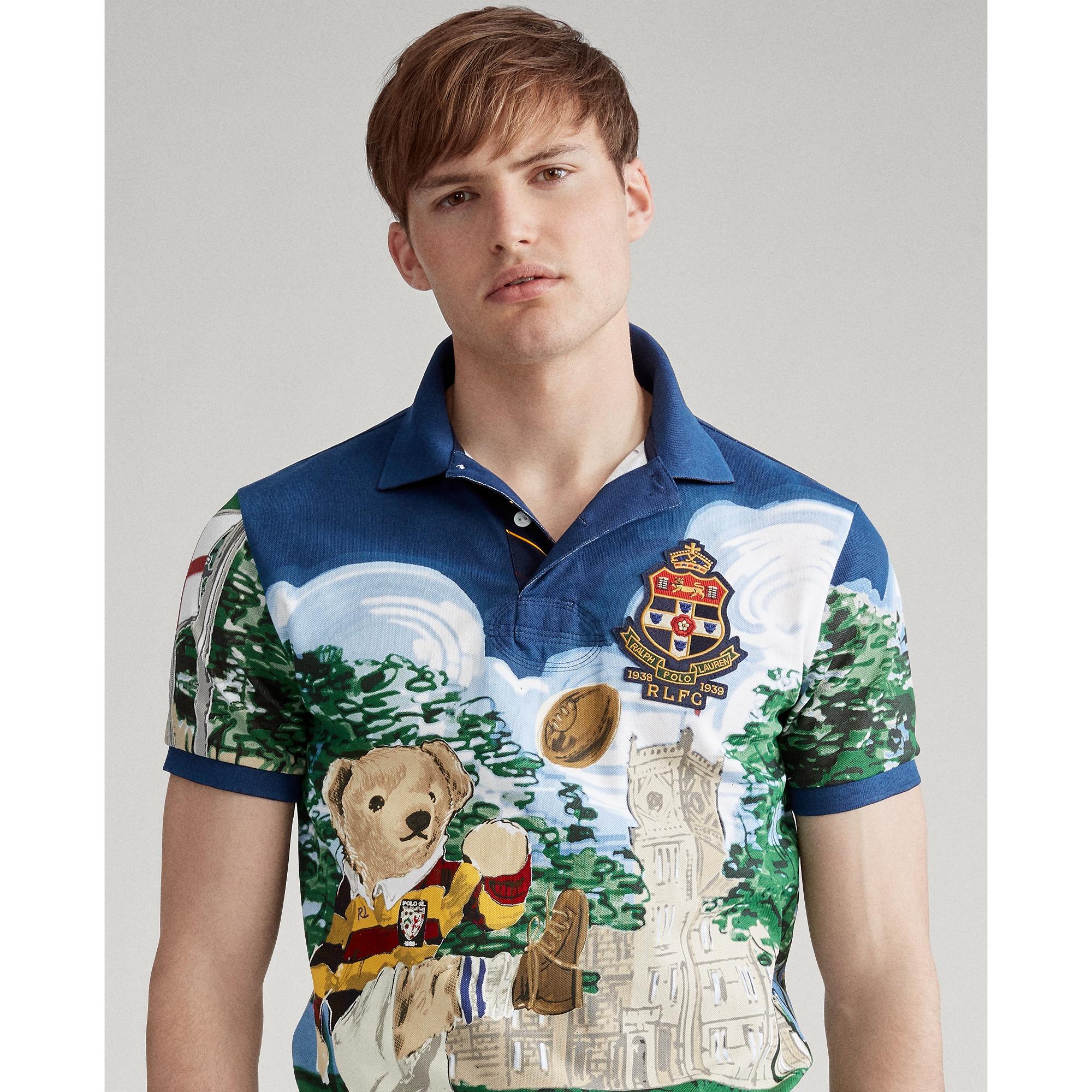 Polo Ralph Lauren Cotton Kicker Bear Polo Shirt for Men | Lyst
