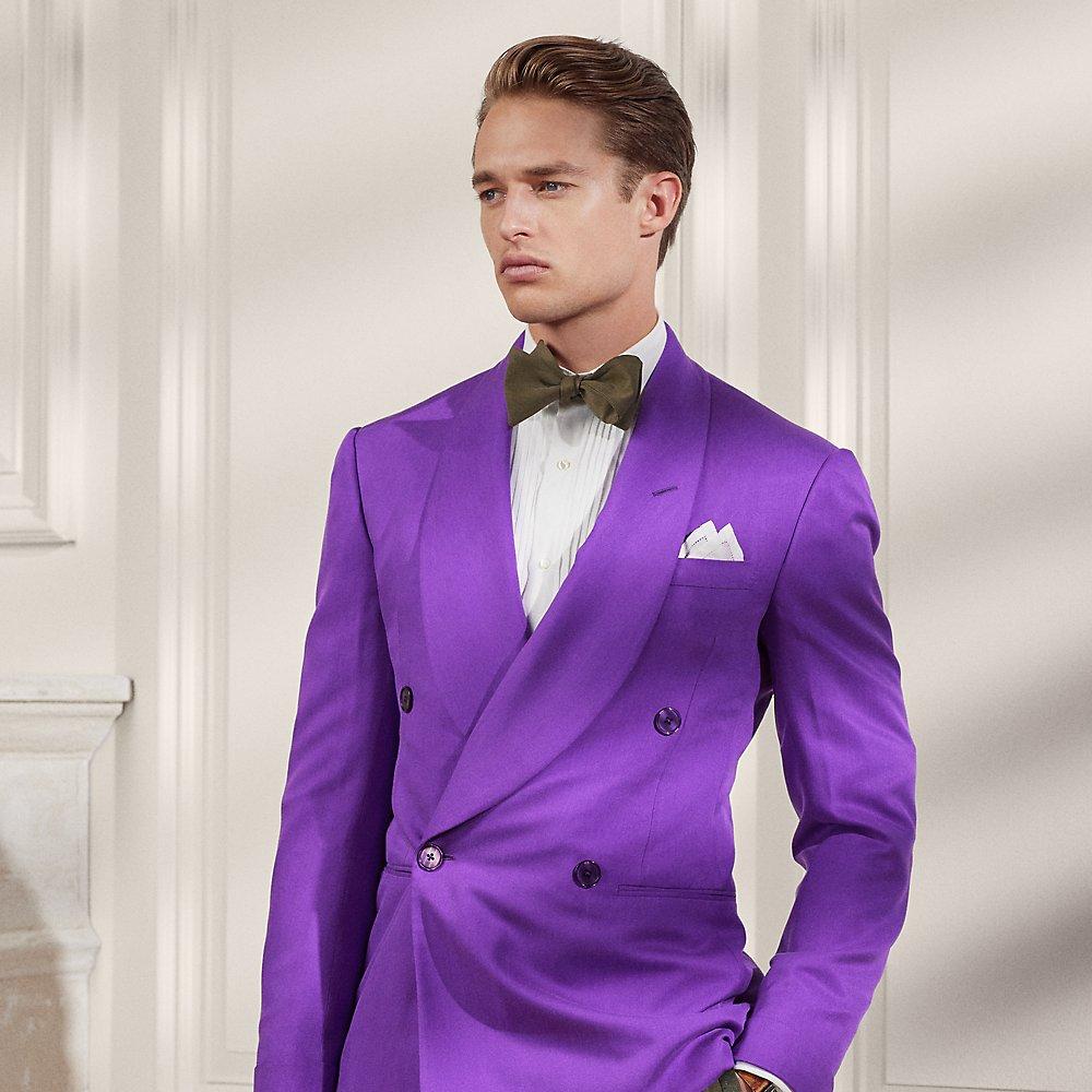 Ralph Lauren Purple Label Kent Handmade Silk Gabardine Jacket in Purple ...