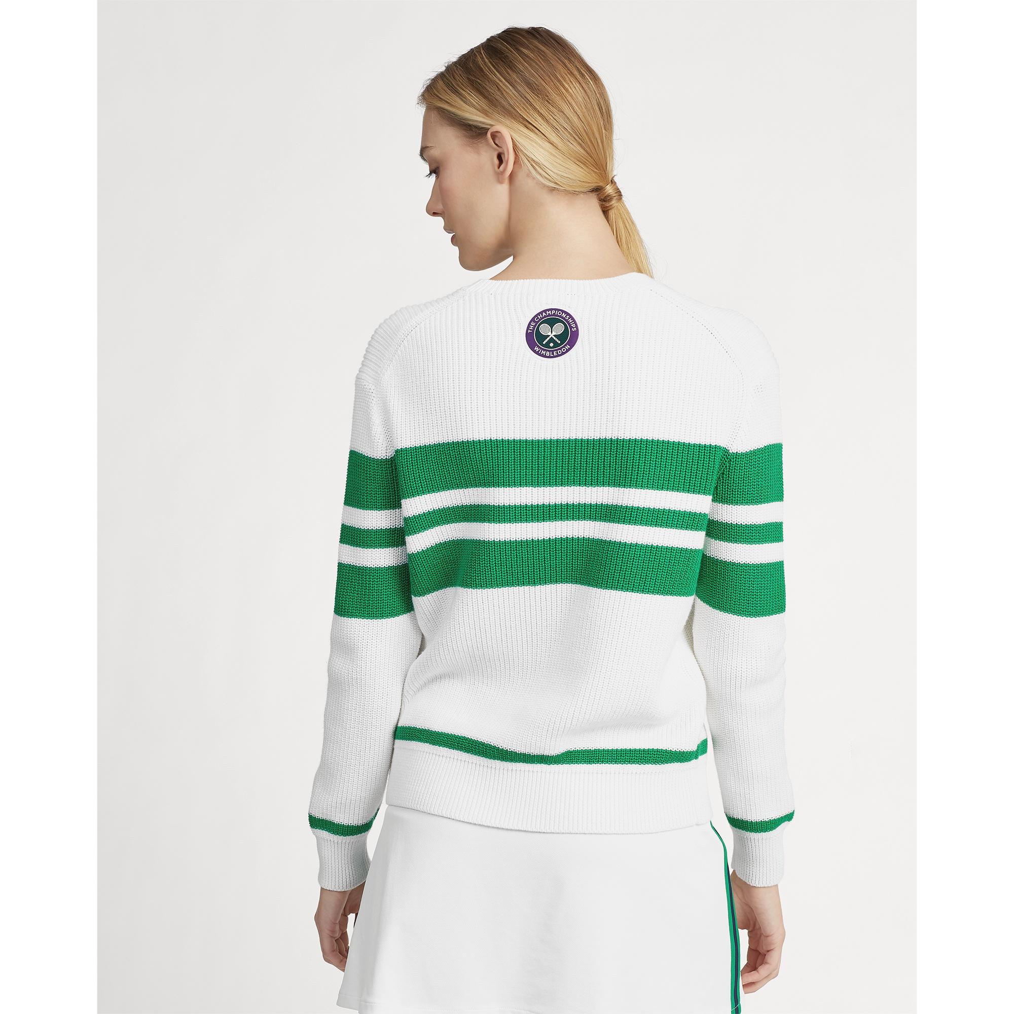 Polo Ralph Lauren Wimbledon Tennis Sweater in Green | Lyst