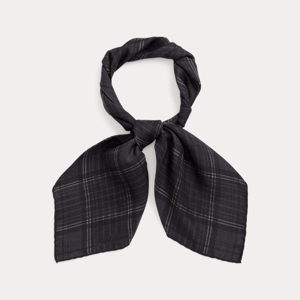 Foulard scozzese in cashmere e seta da Uomo di Ralph Lauren Purple Label in  Blu | Lyst