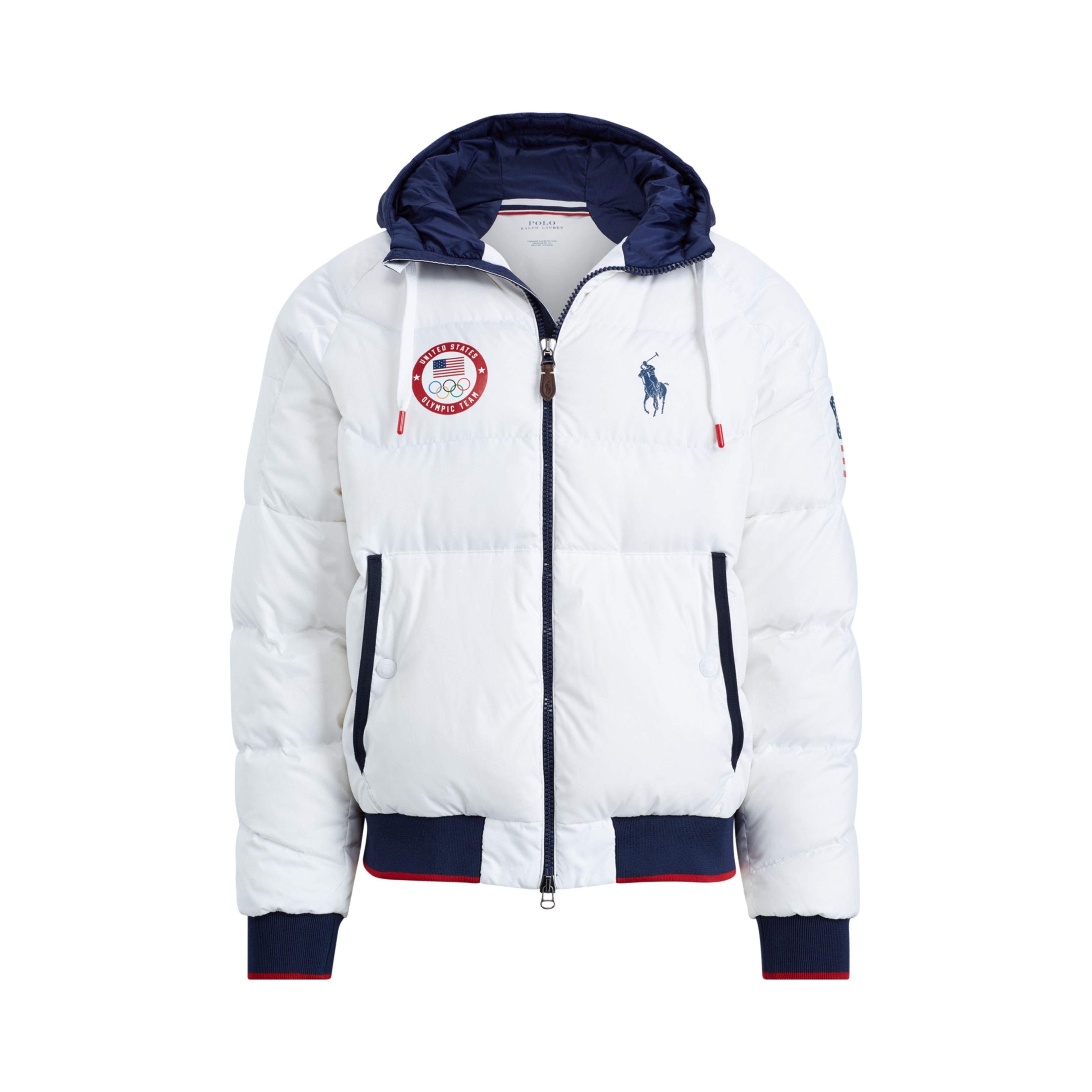 Polo Ralph Lauren Team Usa Ceremony Down Jacket in White for Men | Lyst