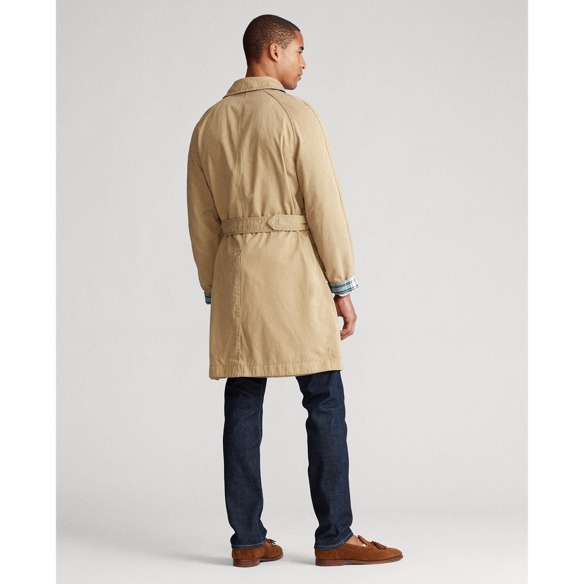 Polo Ralph Lauren Reversible Balmcaan Trench Coat in Natural for