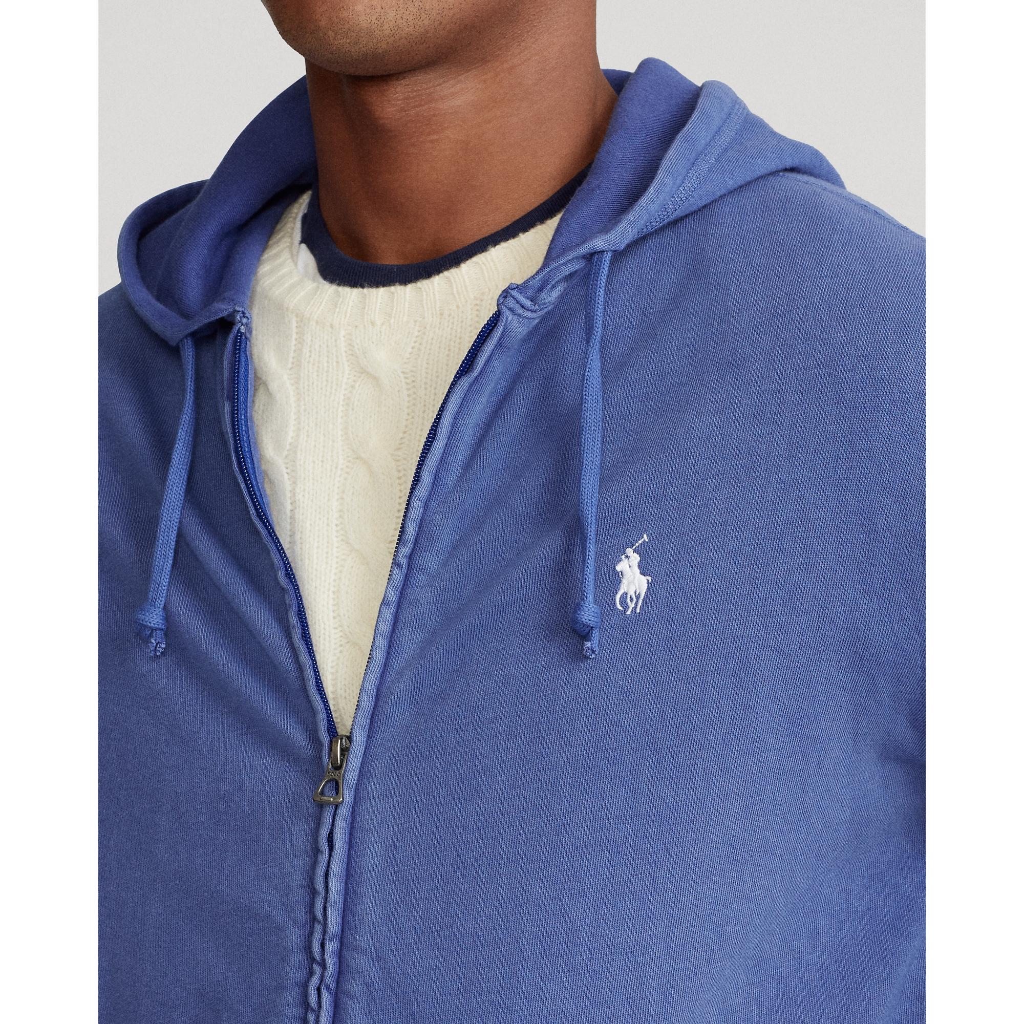 Polo Ralph Lauren Cotton Spa Terry Hoodie in Bright Navy (Blue) for Men ...