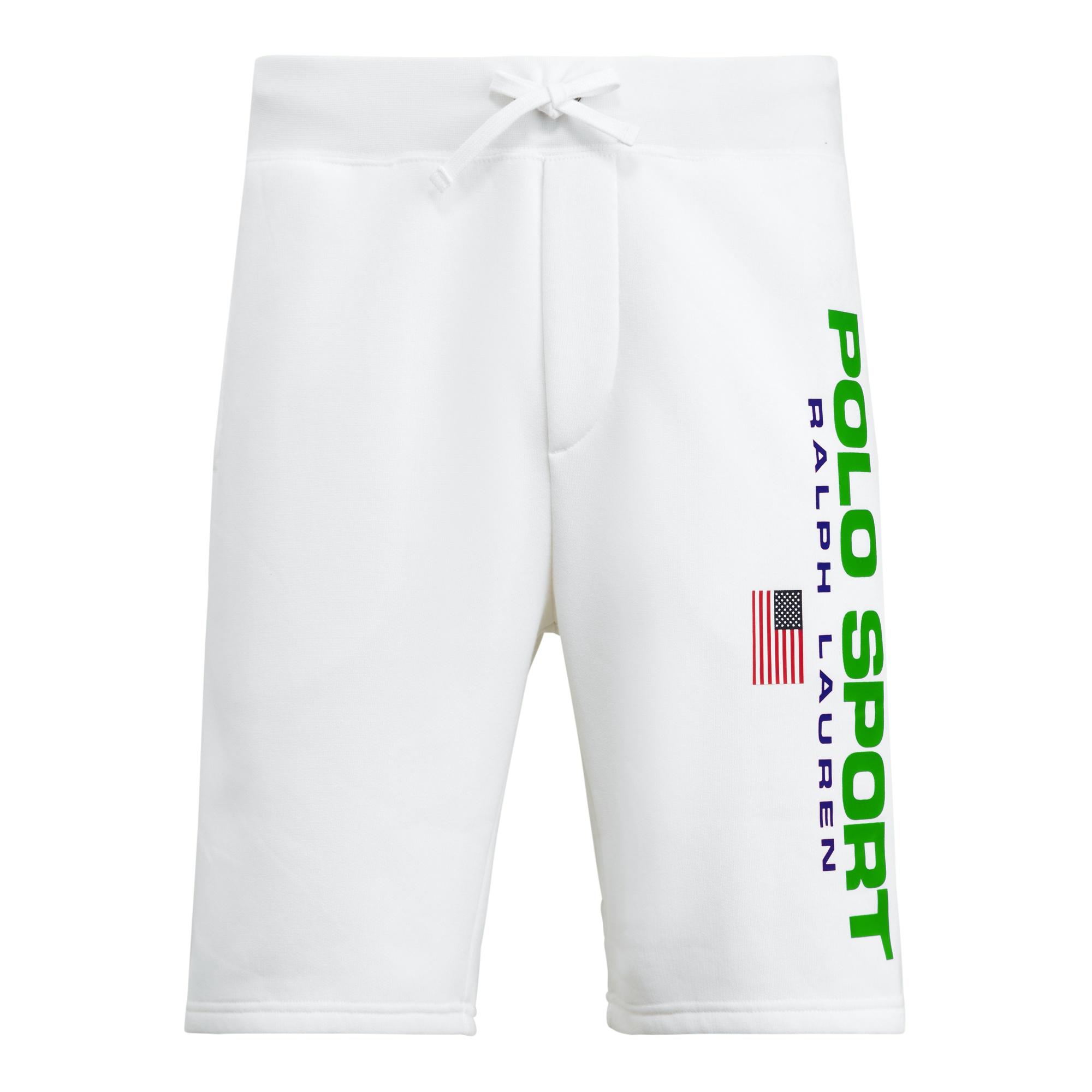 Polo Ralph Lauren Polo Sport Fleece Short in White for Men Lyst