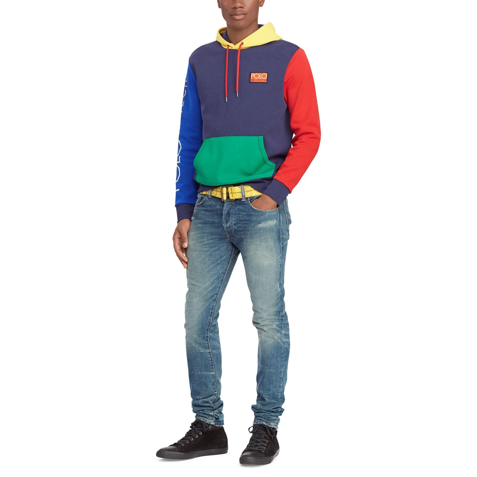 polo colorblock hoodie