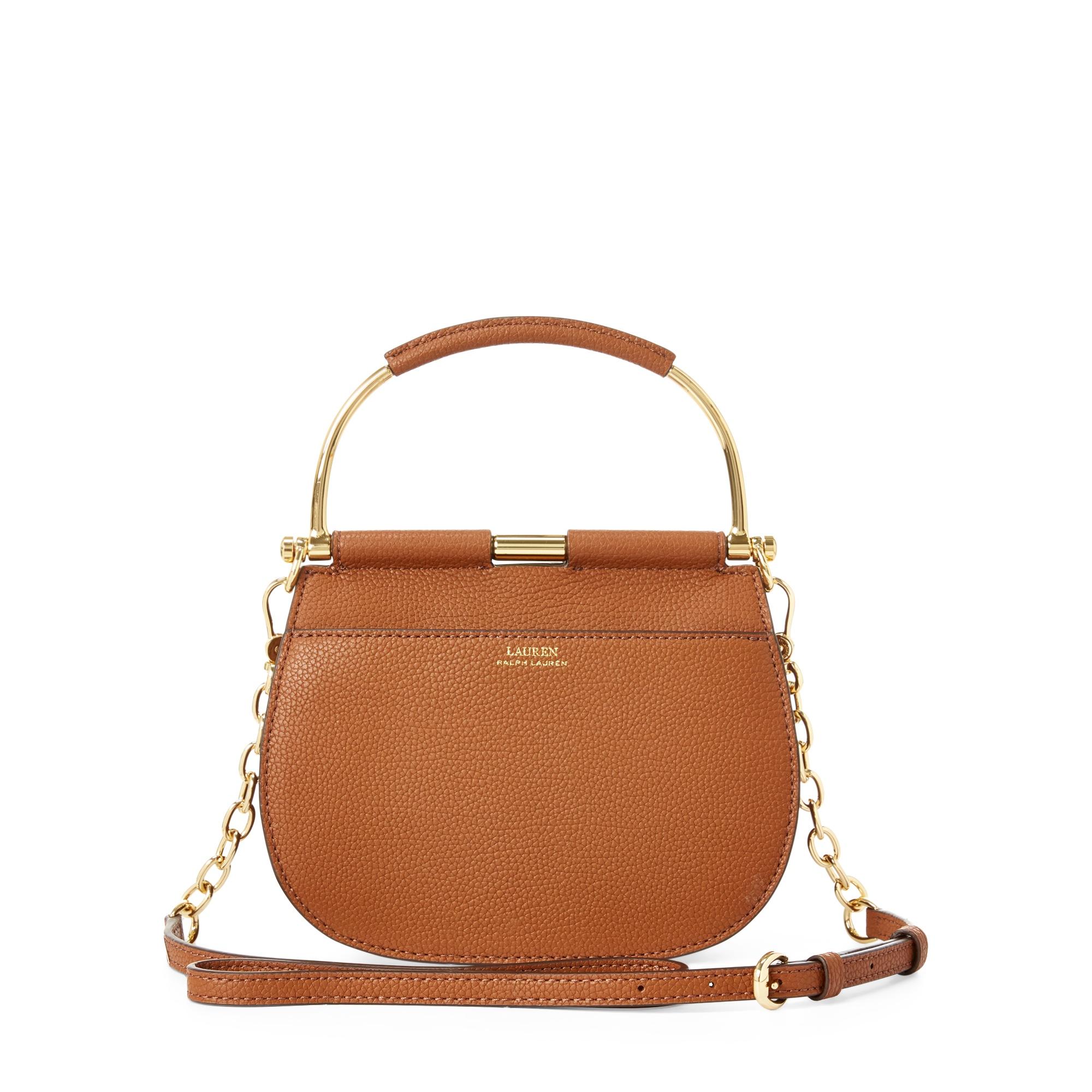 lauren ralph lauren mini leather satchel