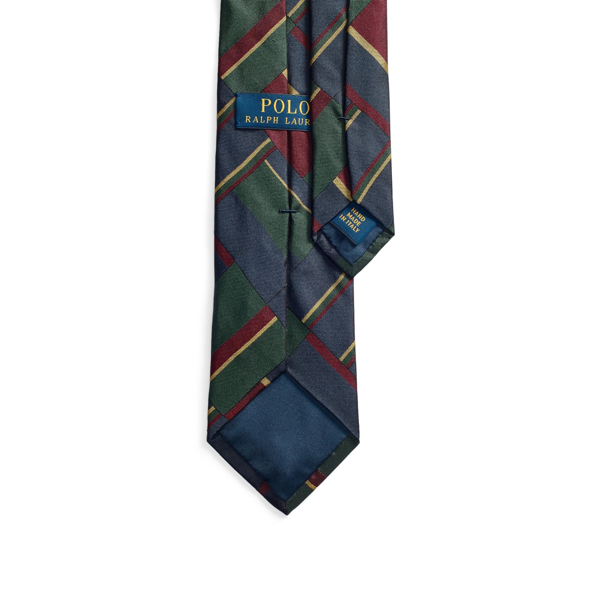 Ralph Lauren Regimental Patchwork Silk Tie for Men - Lyst