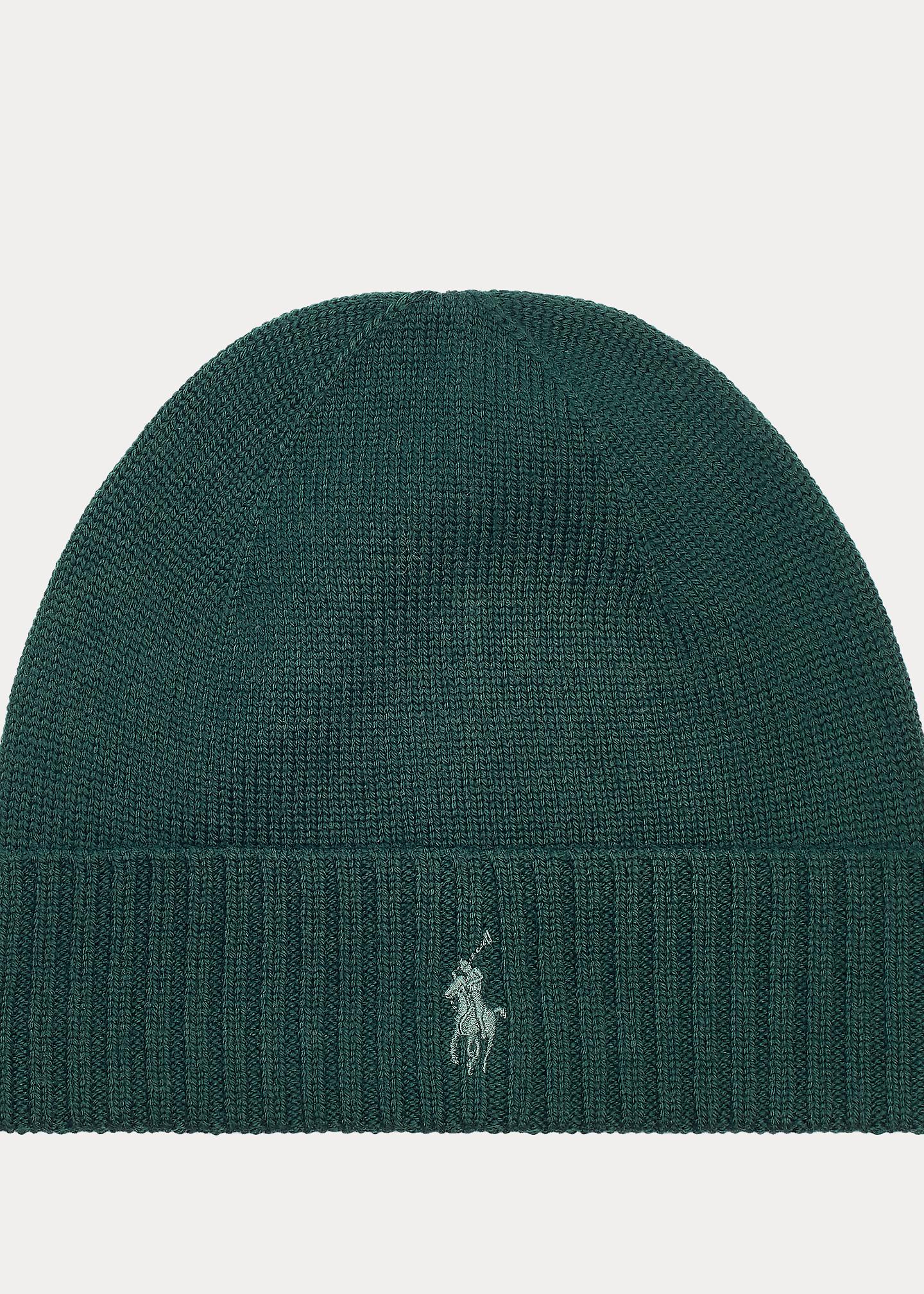 Polo Ralph Lauren Wool Signature Pony Hat in Green for Men - Lyst