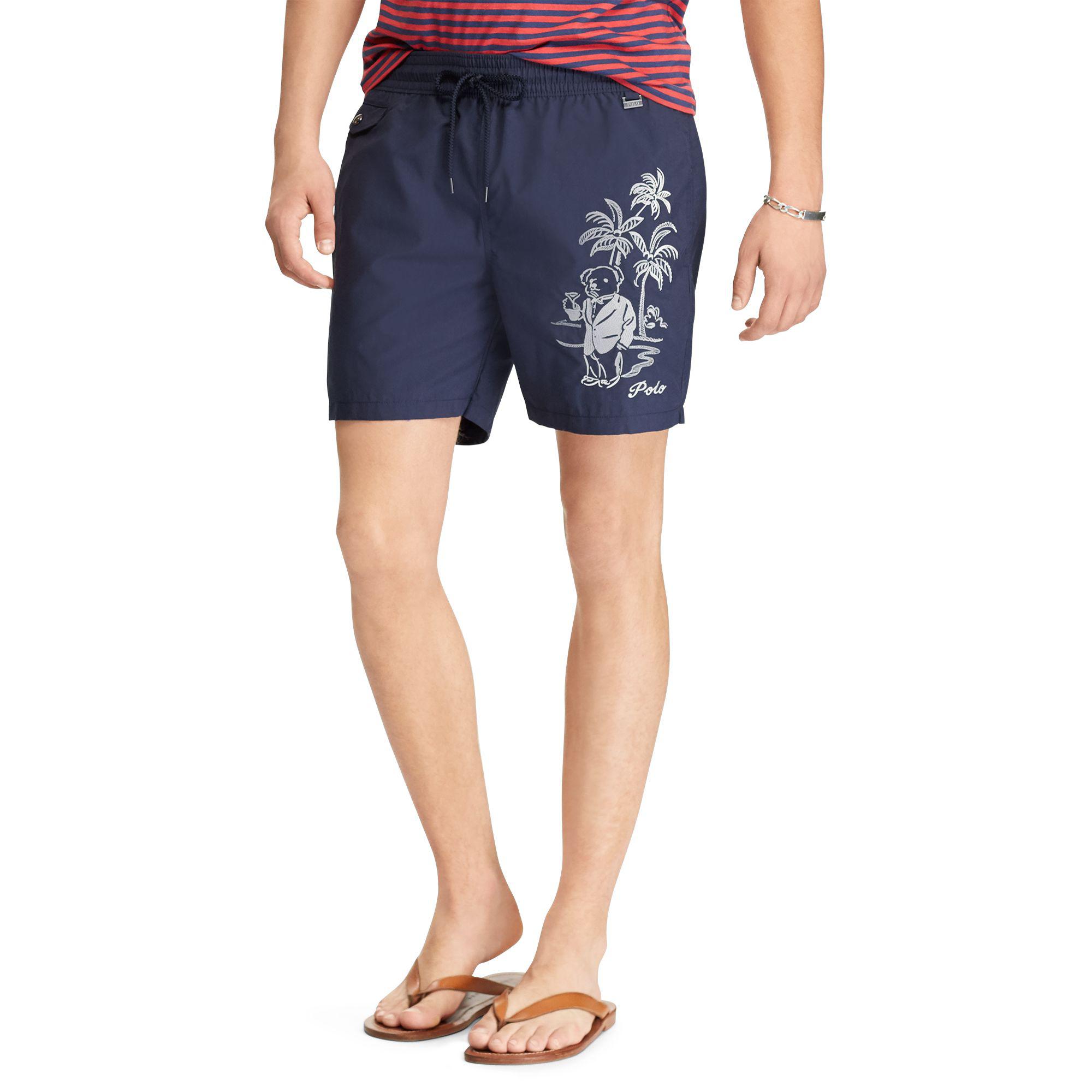 polo bear swim trunks