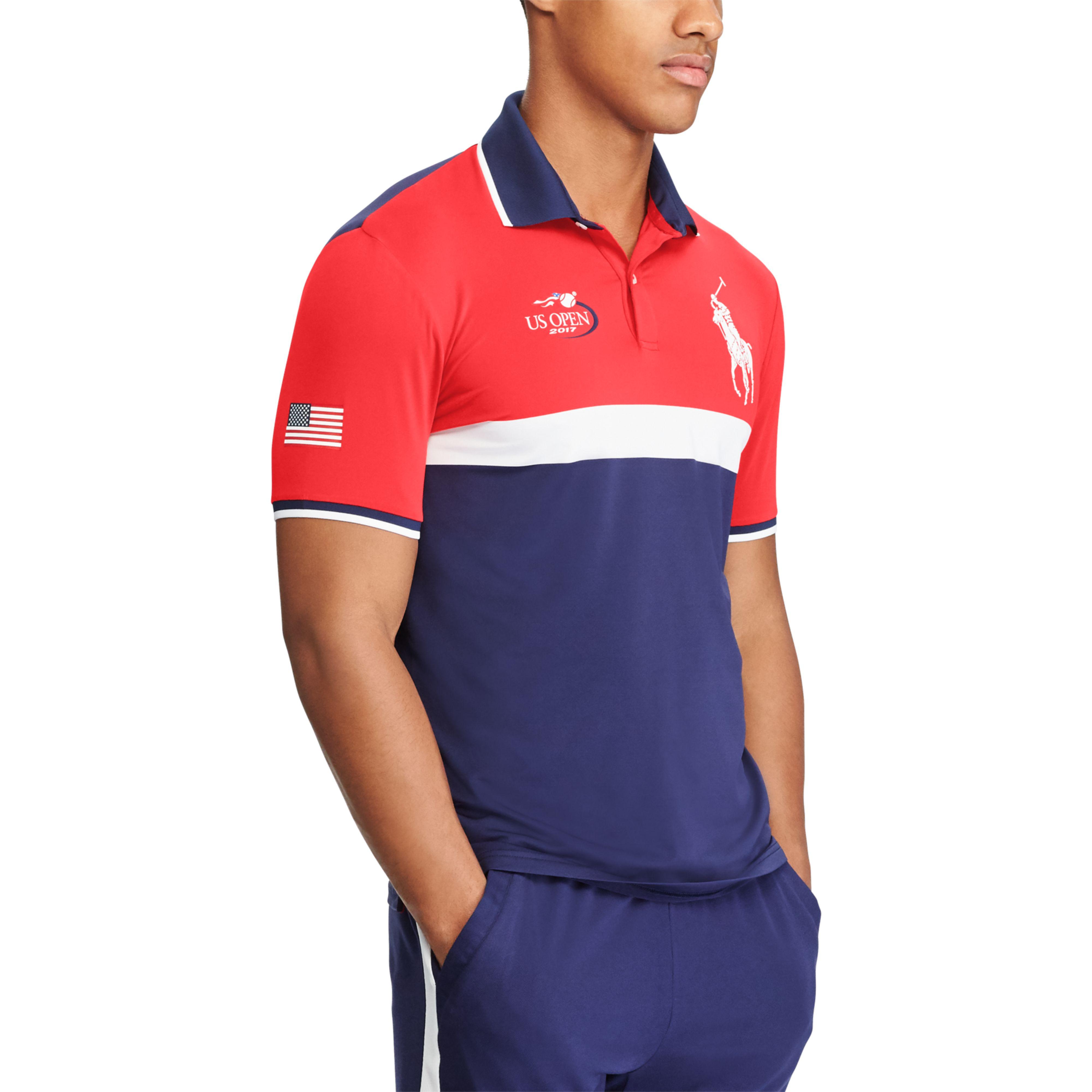 Polo Ralph Lauren Rubber Us Open Ball Boy Polo Shirt in French Navy (Blue)  for Men | Lyst