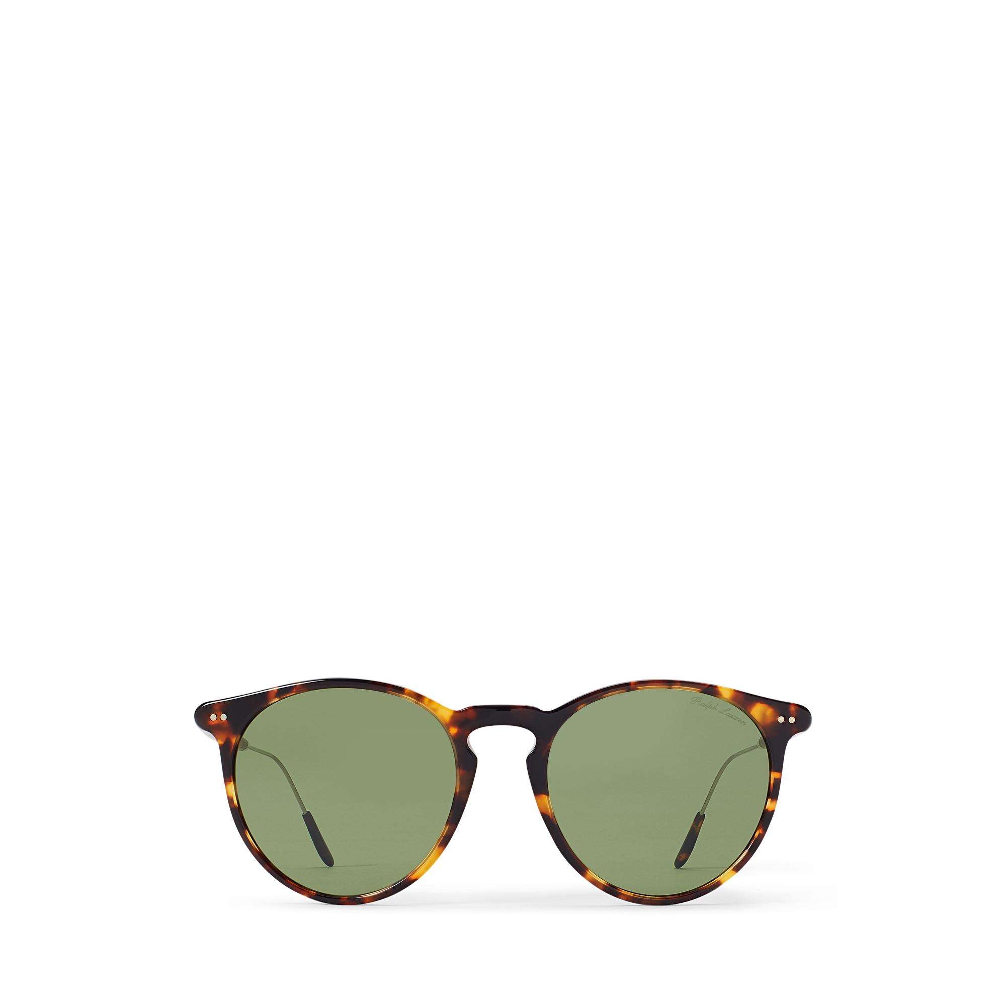 Ralph Lauren Heritage Panto Sunglasses in Green | Lyst