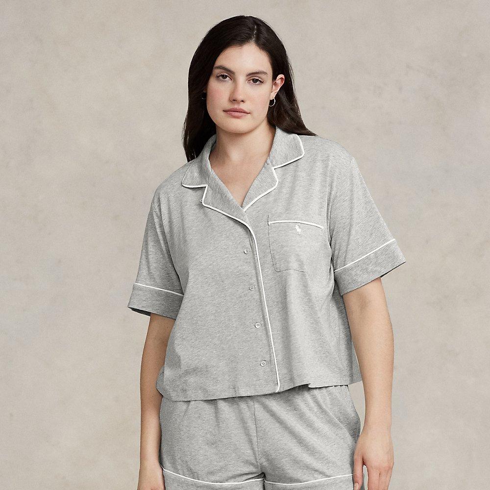 Polo Ralph Lauren Jersey-Pyjama mit kurzen Ärmeln in Grau | Lyst AT