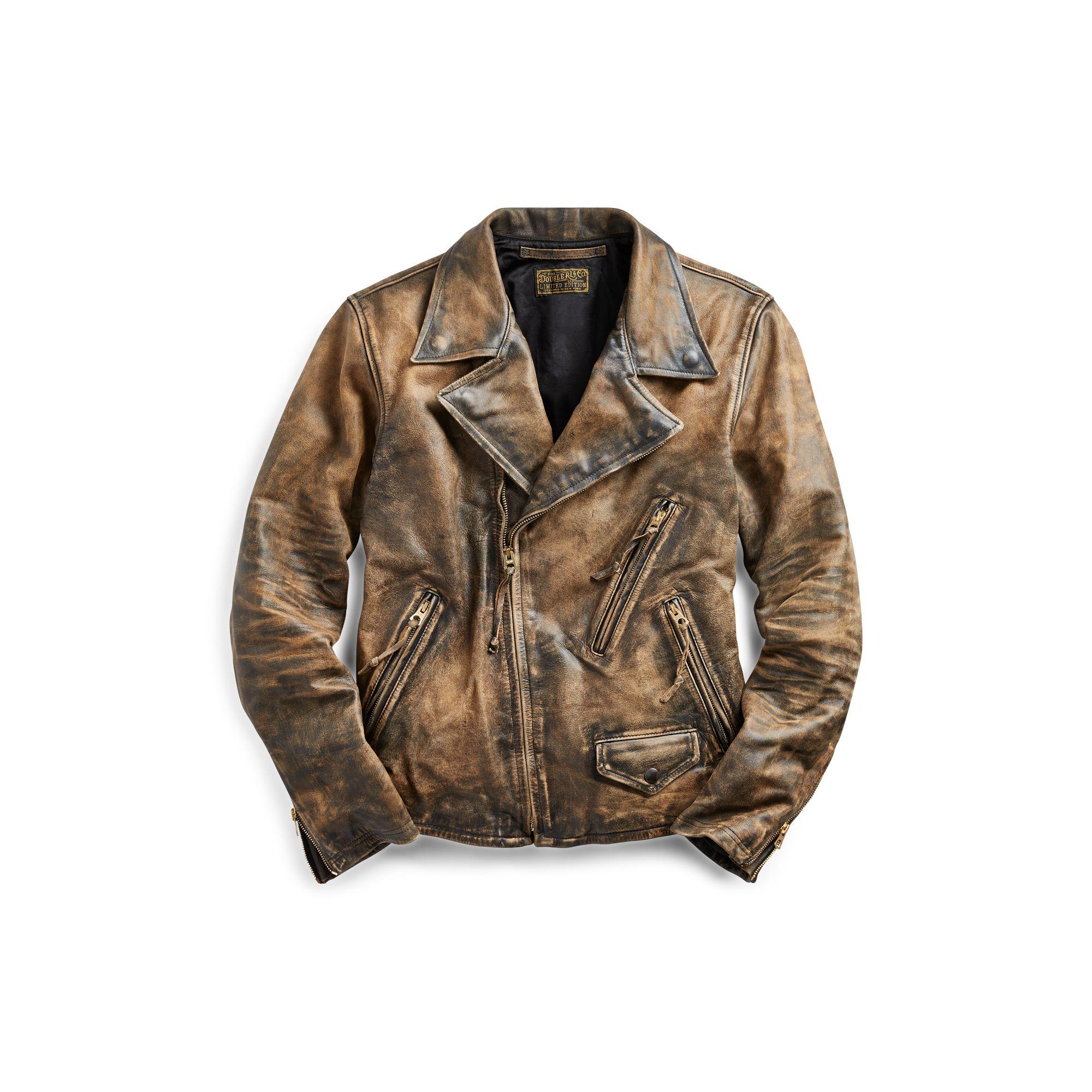 RRL Limited-edition Leather Jacket in Brown for Men | Lyst