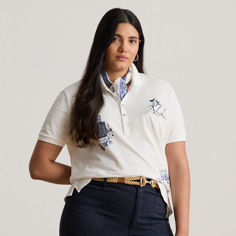売れ筋商品|||ラルフローレン カットソー トップス レディース Women's Patchwork Piqu Polo Shirt White Lauren Ralph Lauren Women's Patchwork Piqué Polo Shirt - Macy's