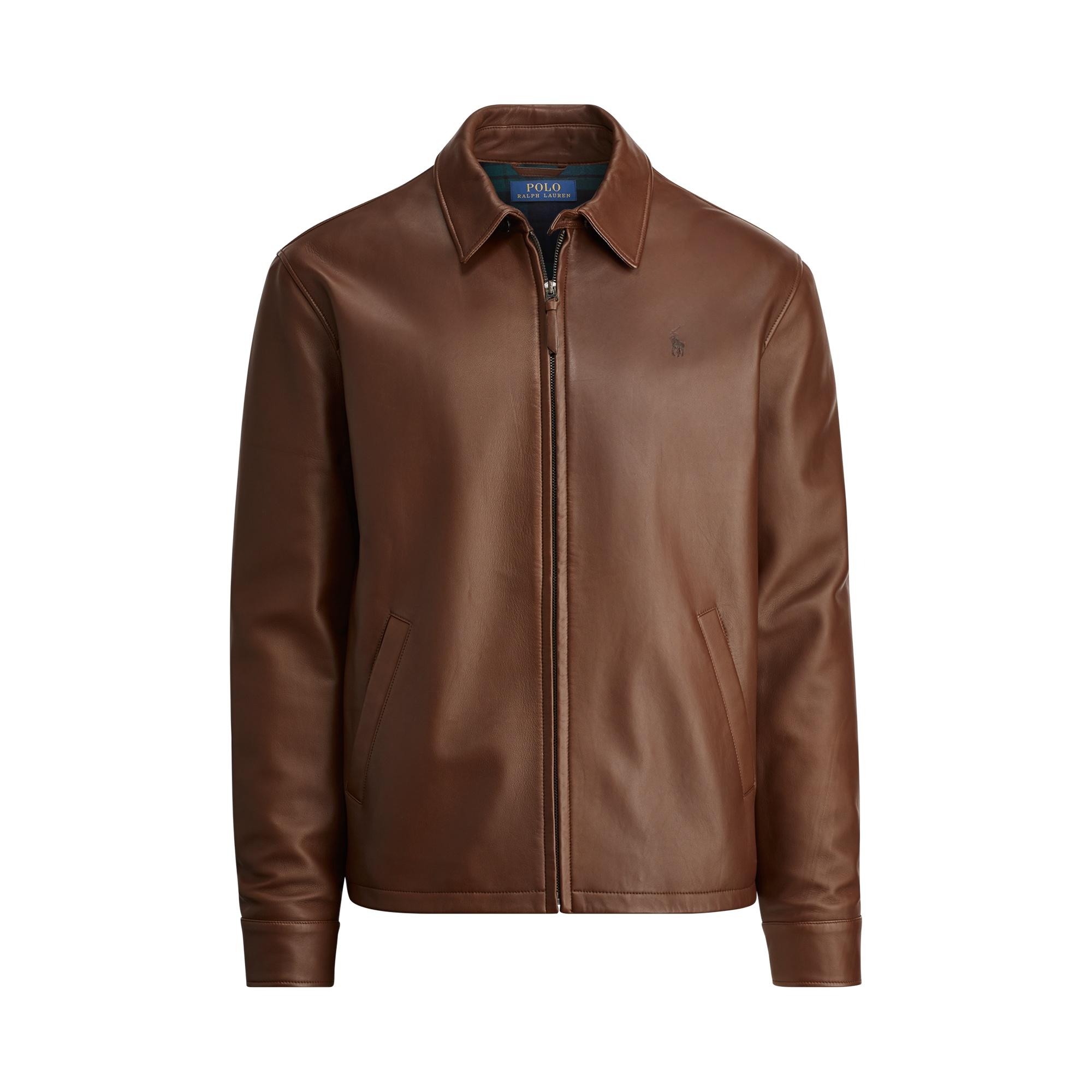 leather jacket polo ralph lauren