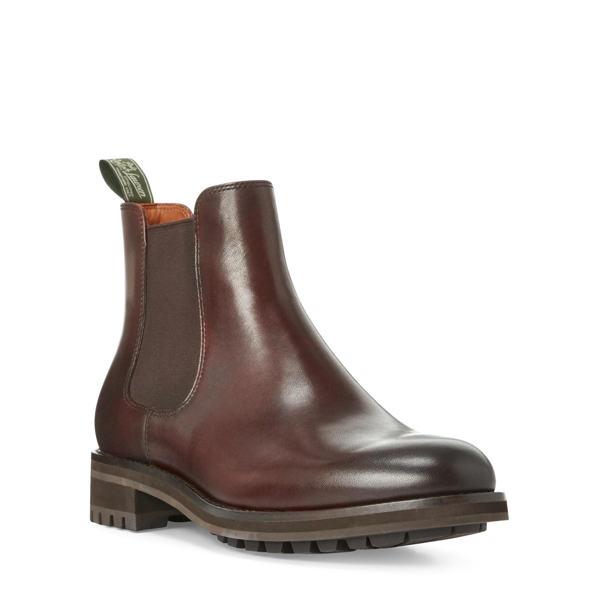 Ralph Lauren Bryson Leather Chelsea Boot in Brown for Men |