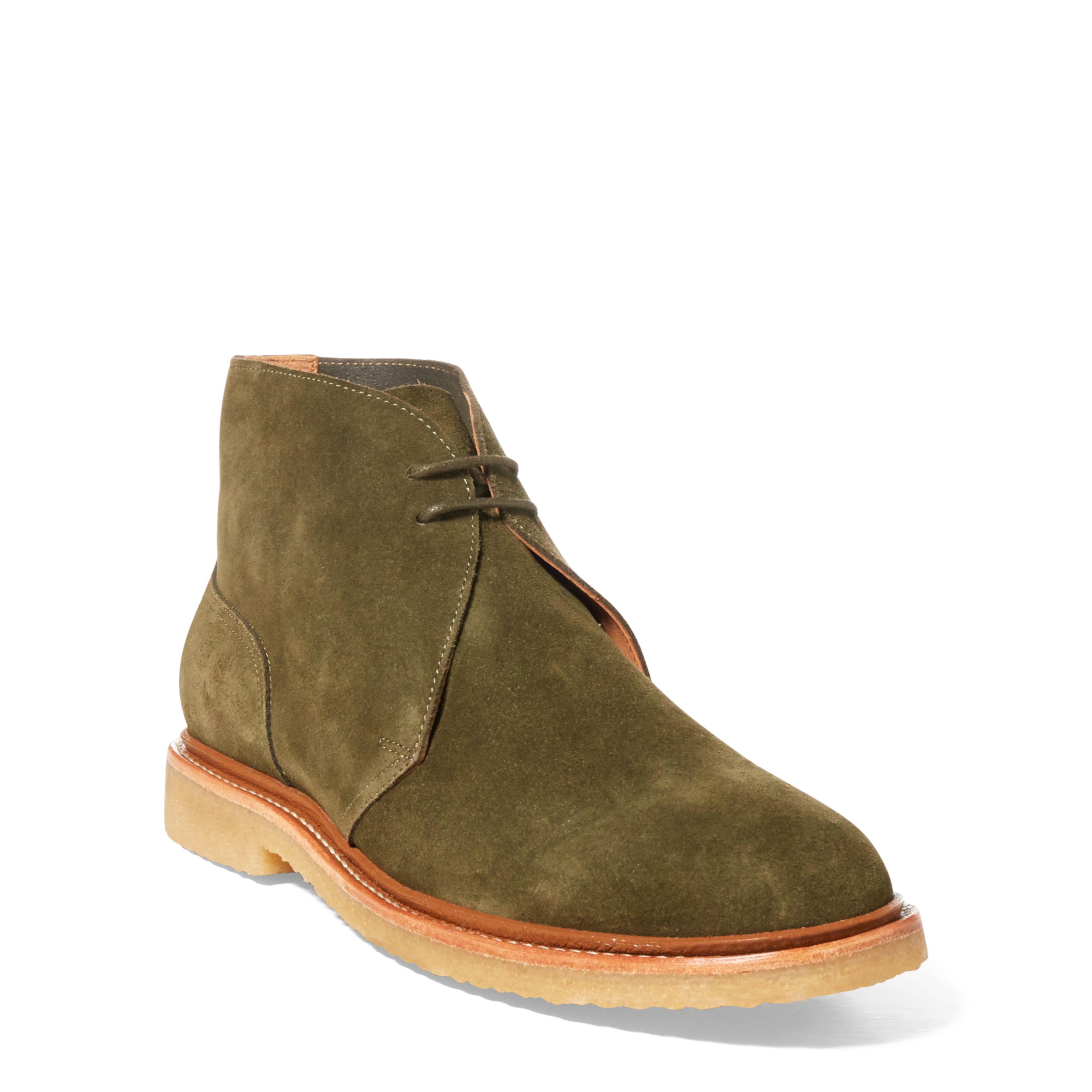 Polo Ralph Lauren Karlyle Suede Chukka Boot in Green for Men | Lyst