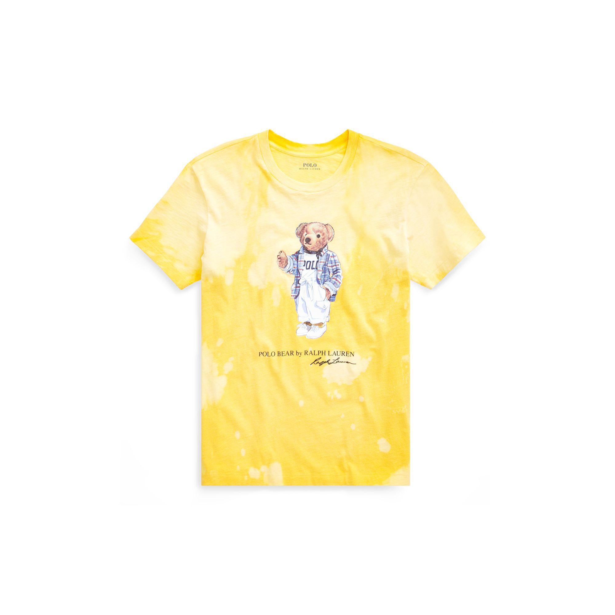 yellow polo bear shirt