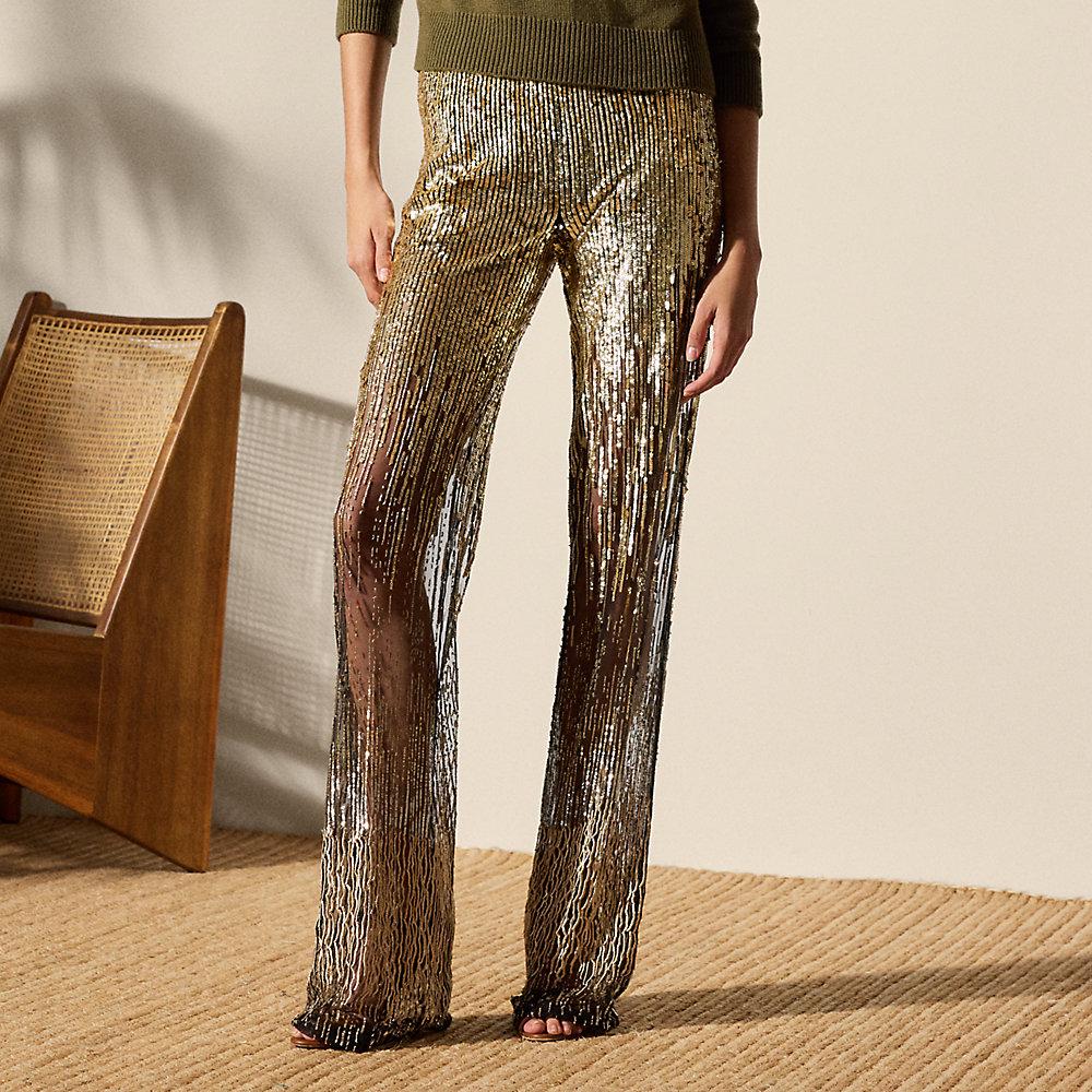 Ralph lauren sequin pants online