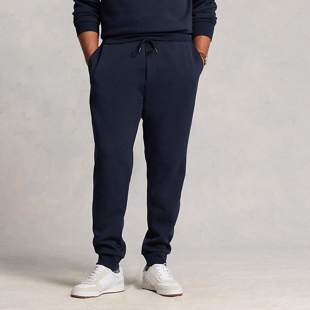Polo Ralph Lauren Logo-embossed Double-knit Joggers in Blue for Men | Lyst