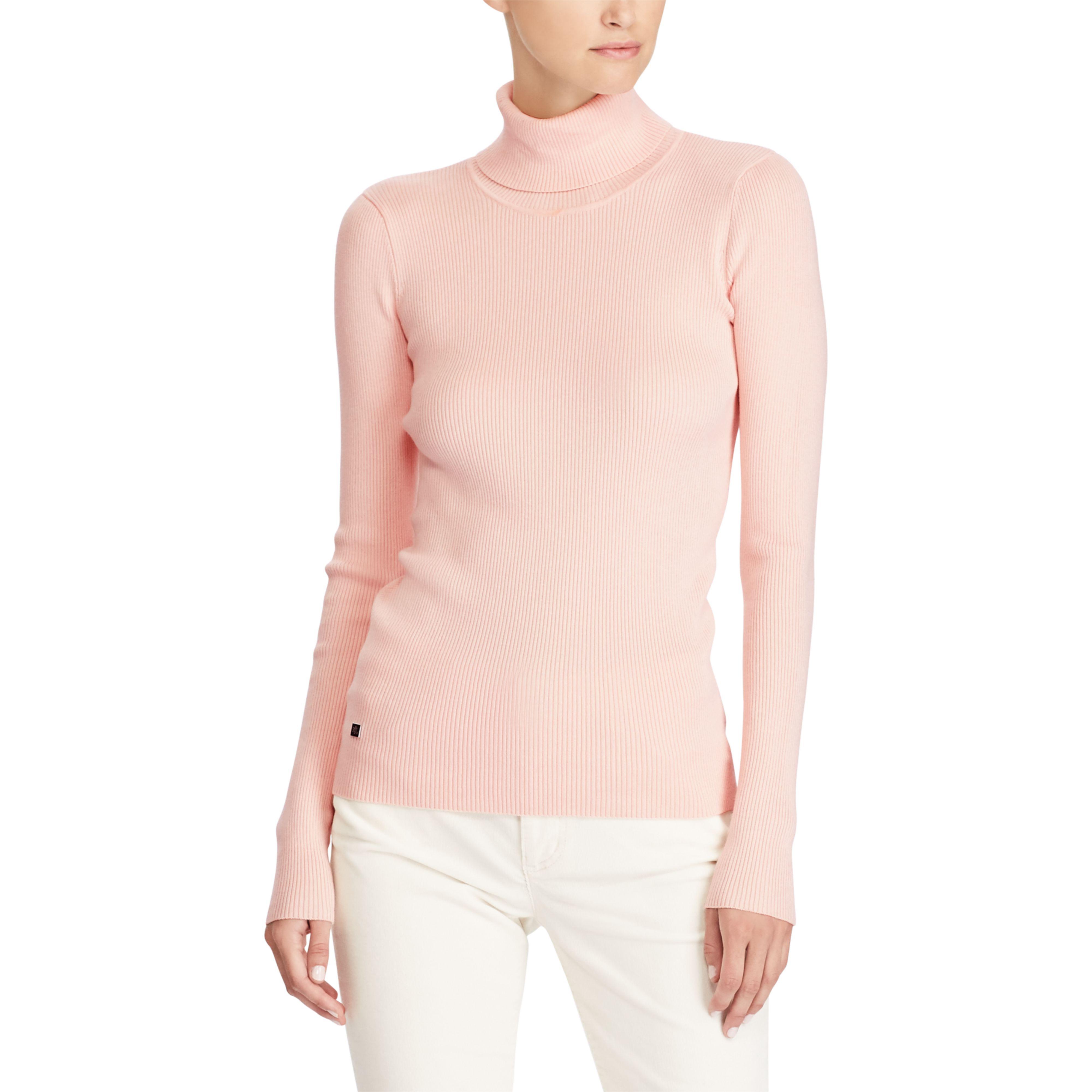 ralph lauren ribbed cotton turtleneck