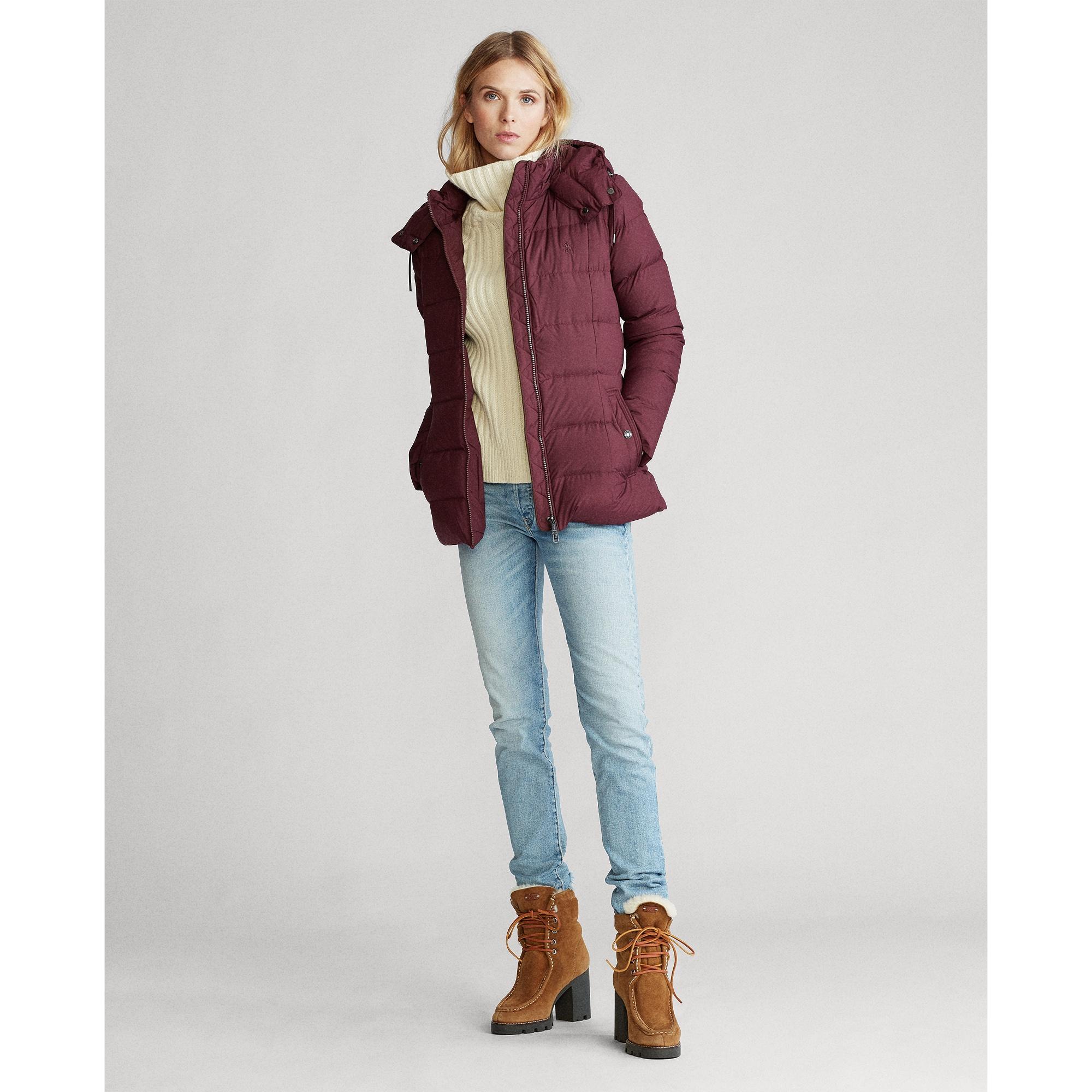 Polo Ralph Lauren Synthetic Belmont Down-fill Jacket in Red - Lyst