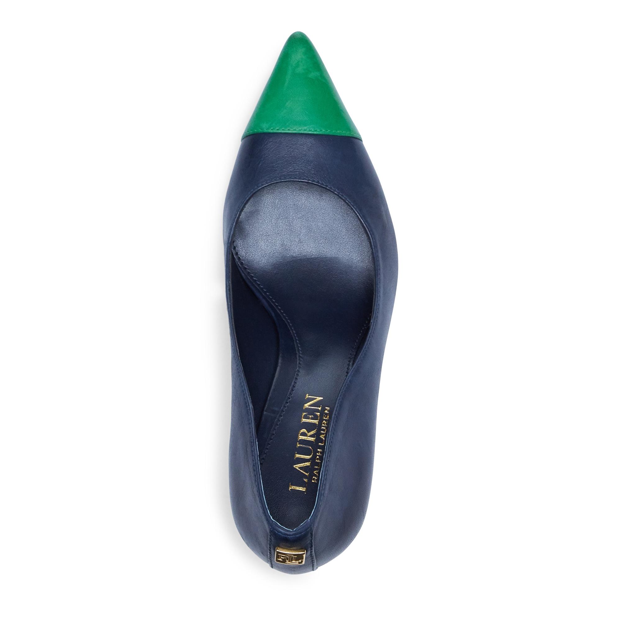 lauren ralph lauren lindella leather pumps