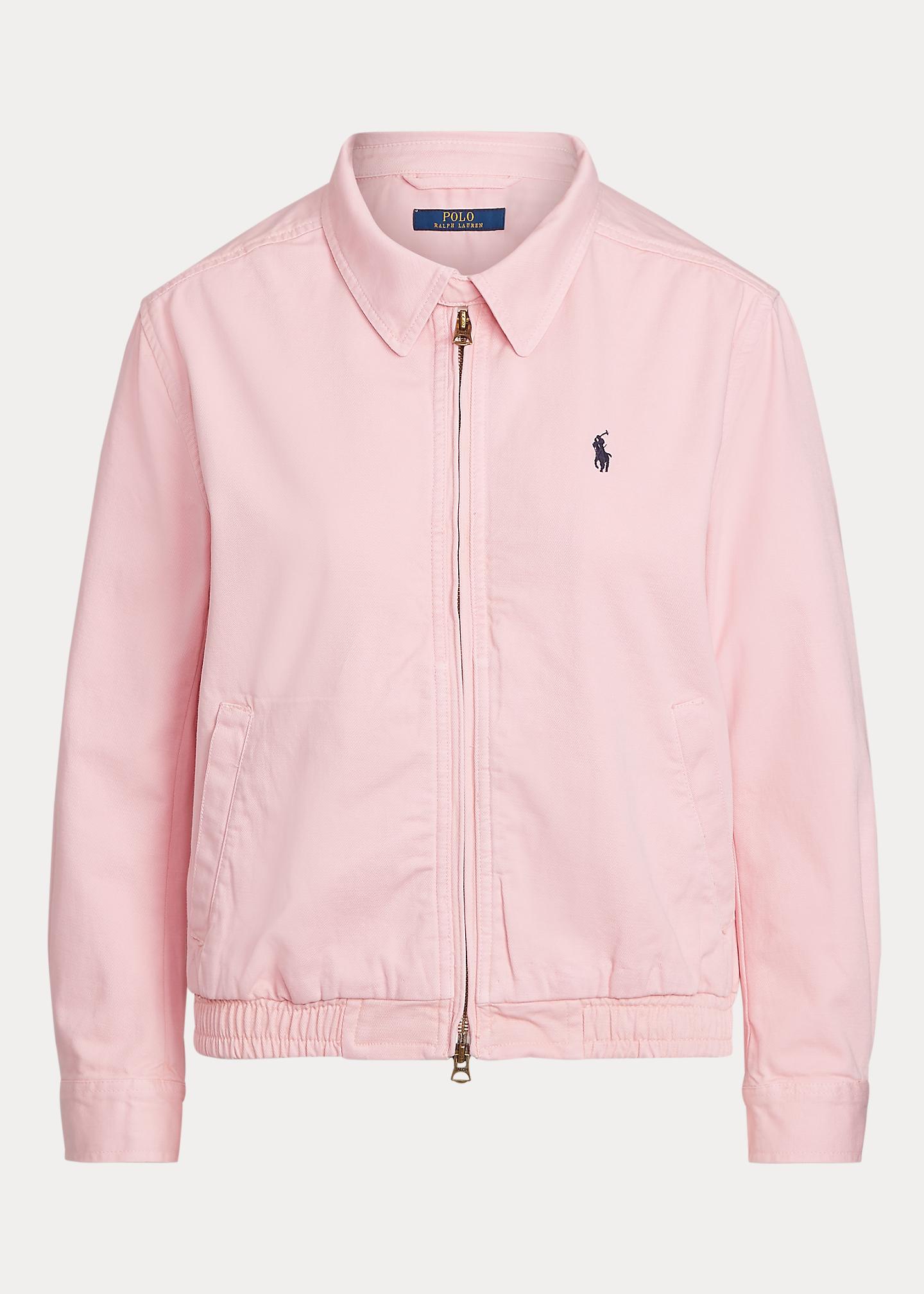 pink polo jacket