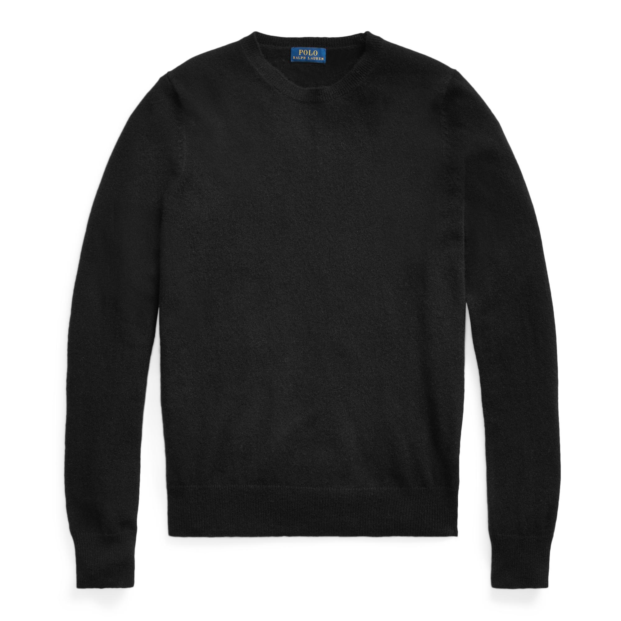 Ralph Lauren Washable Cashmere Sweater in Black - Lyst