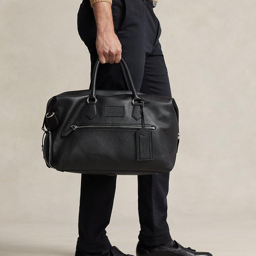 Polo ralph lauren pebbled leather briefcase outlet