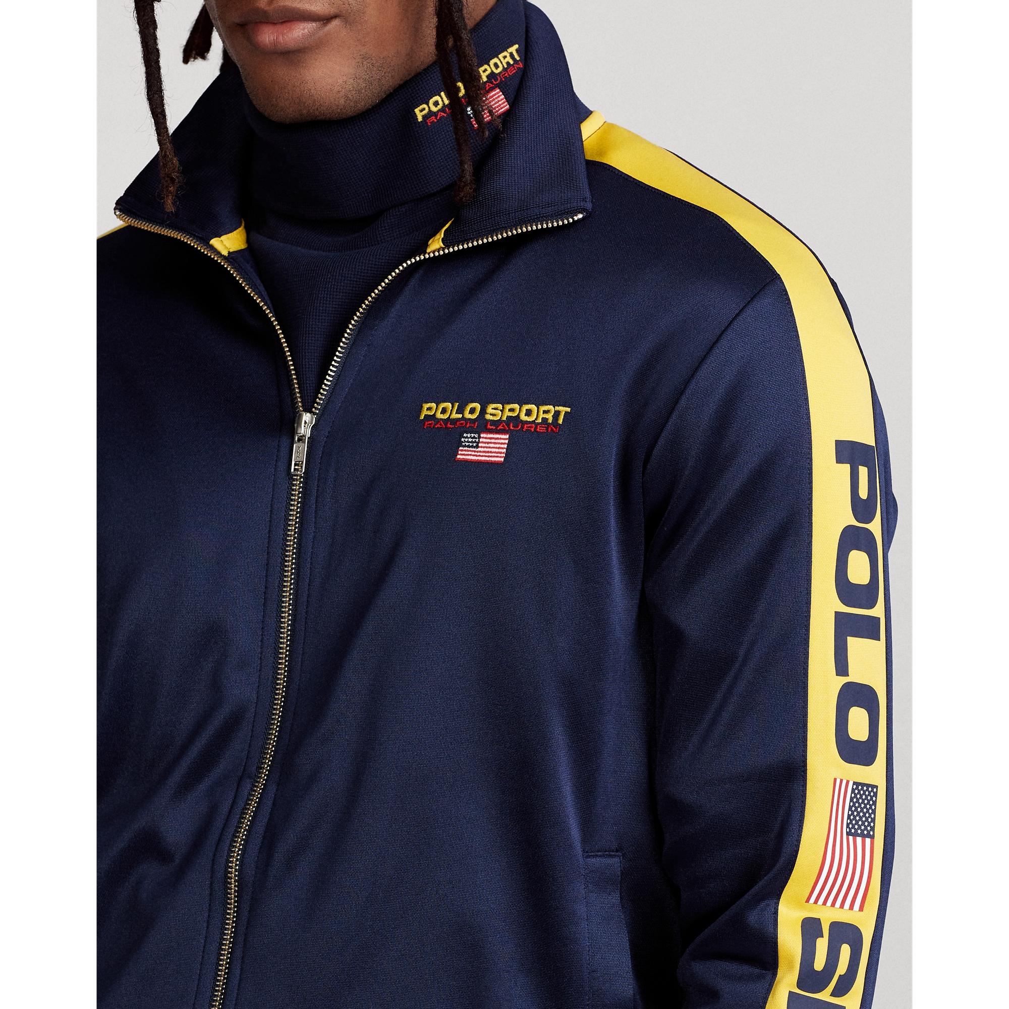Polo Ralph Lauren Polo Sport Fleece Track Jacket in Blue for Men | Lyst