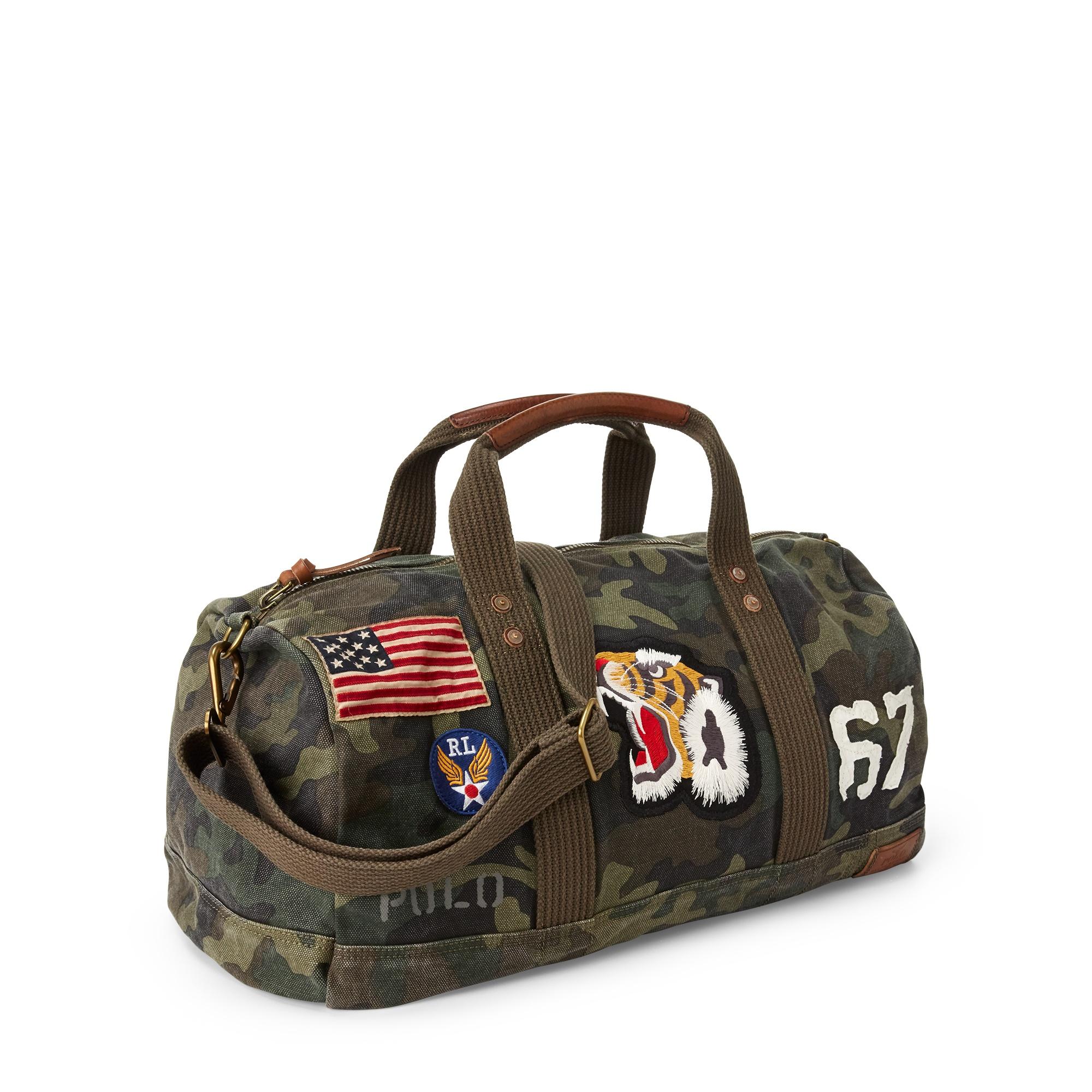 polo camo duffle bag