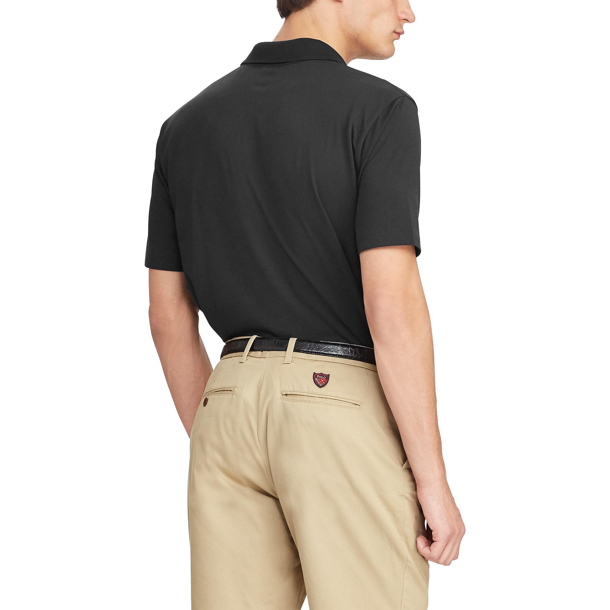 Ralph Lauren Synthetic Classic Fit Performance Polo in Black for Men Lyst