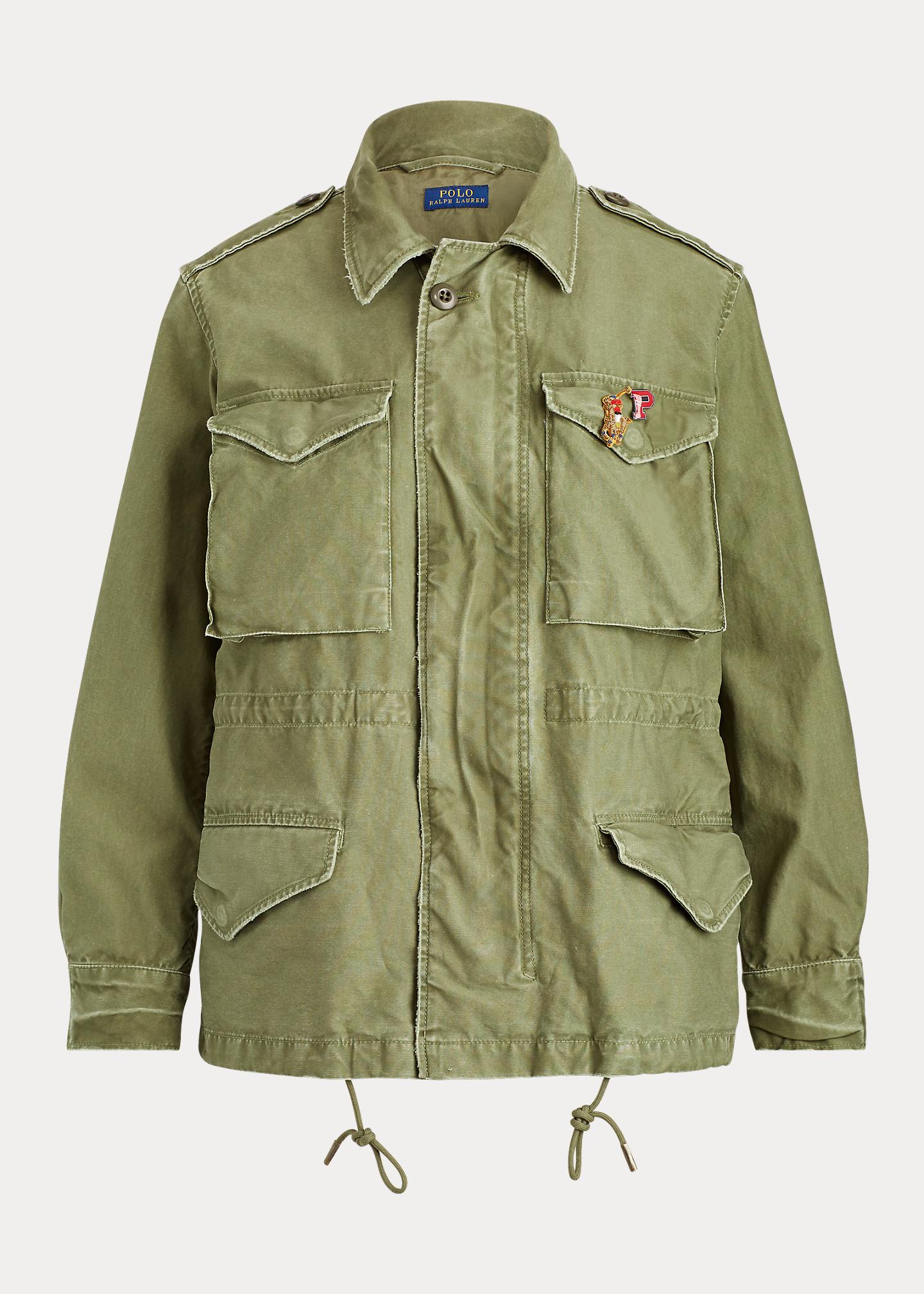 Polo Ralph Lauren Military-Jacke aus Baumwolltwill in Grün | Lyst DE