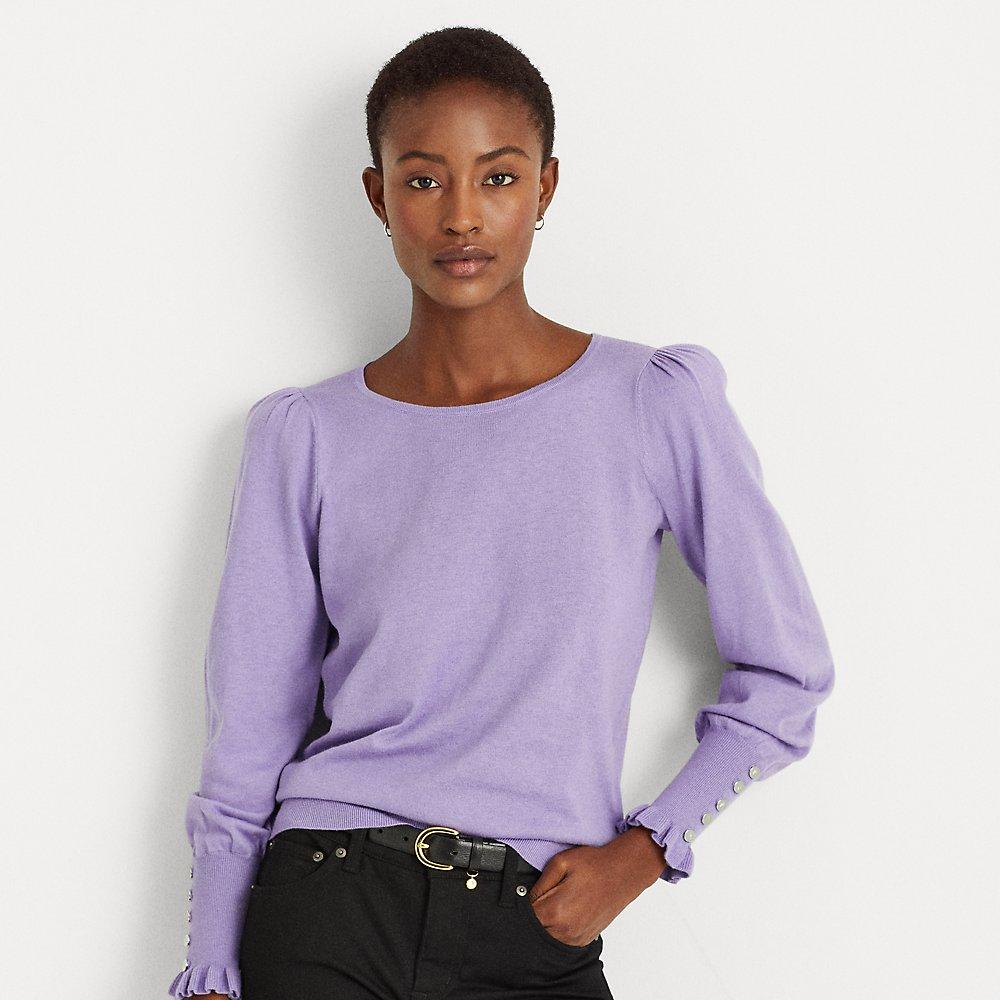 lauren ralph lauren puffed sleeve top