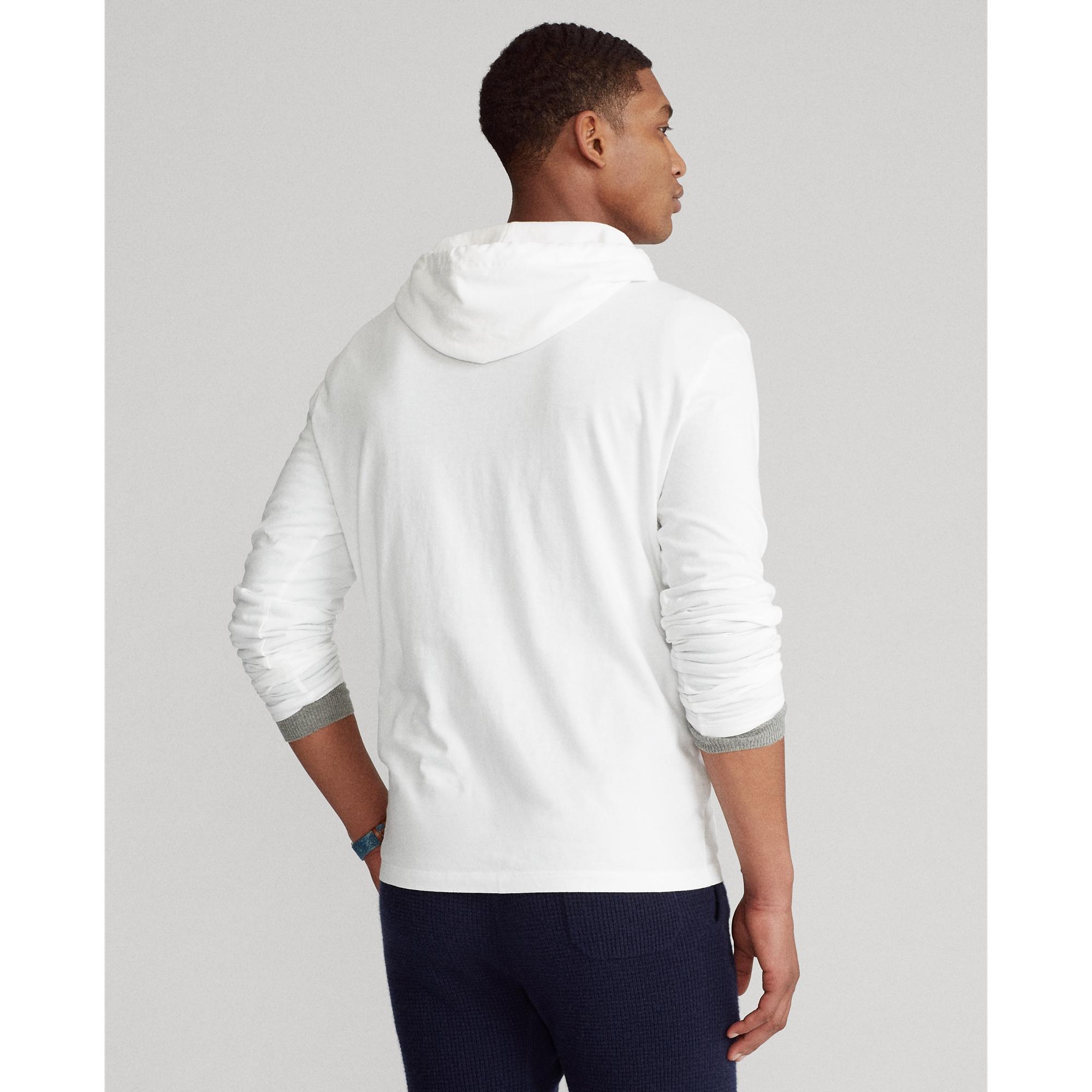 Ralph Lauren Polo Bear Jersey Hooded T-shirt in White for Men - Lyst