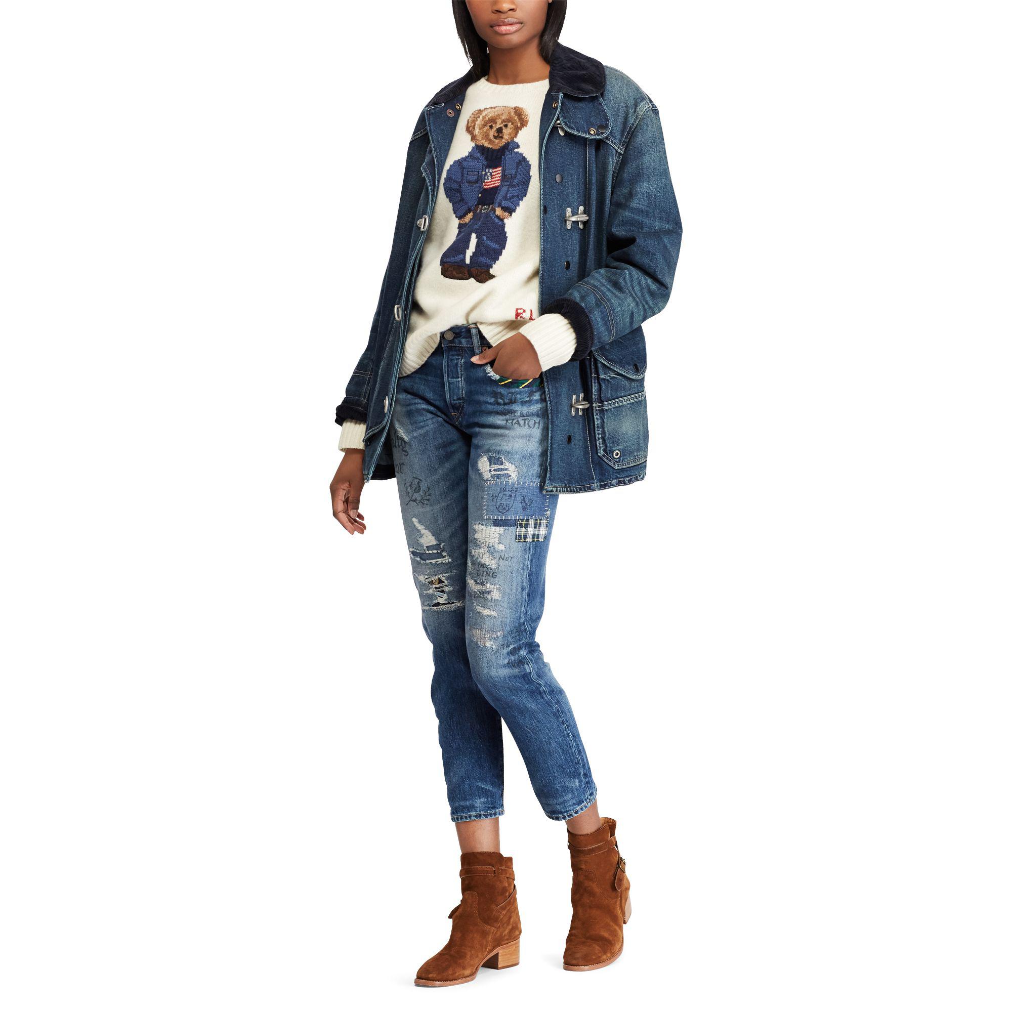 ralph lauren women's bear sweater
