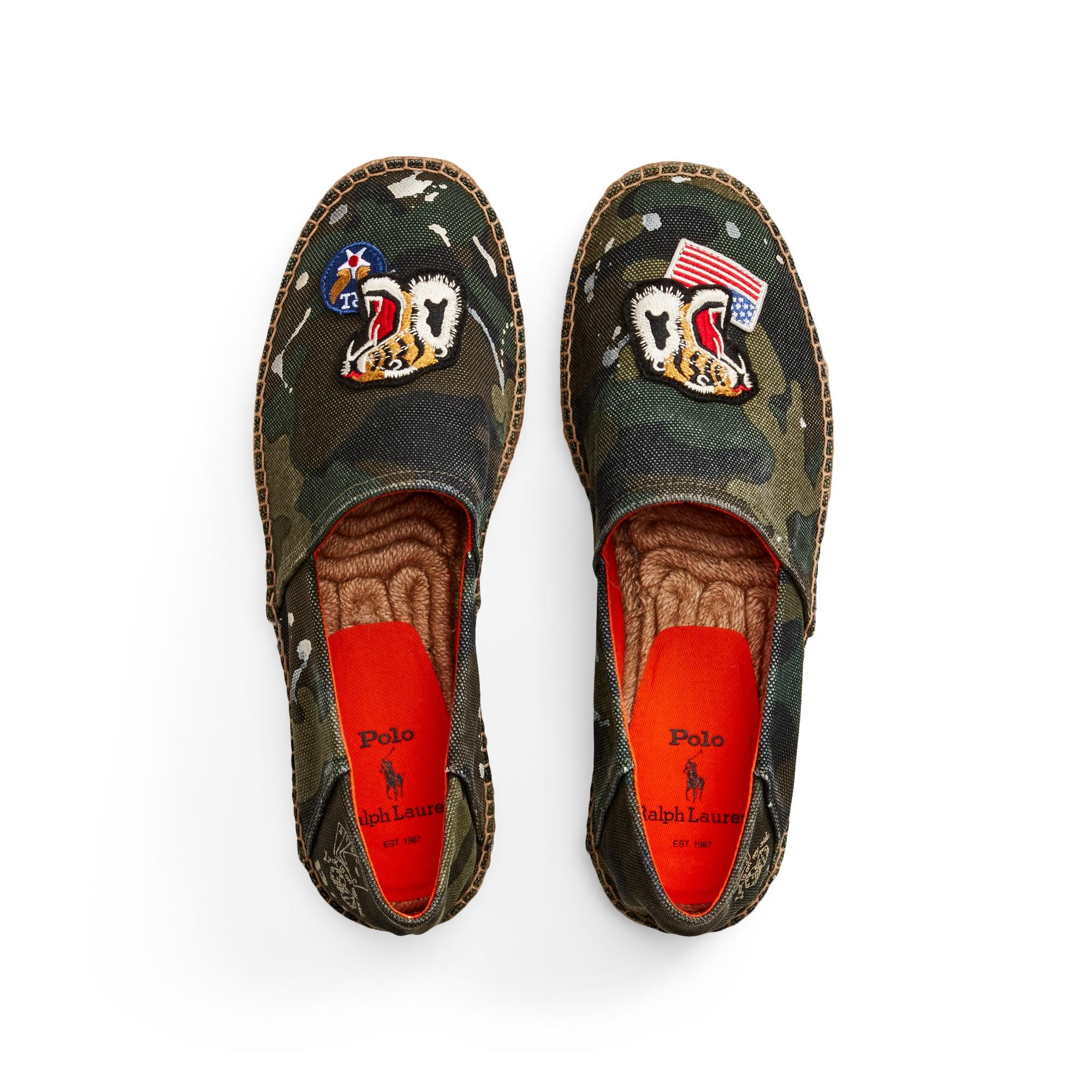 polo camo espadrilles