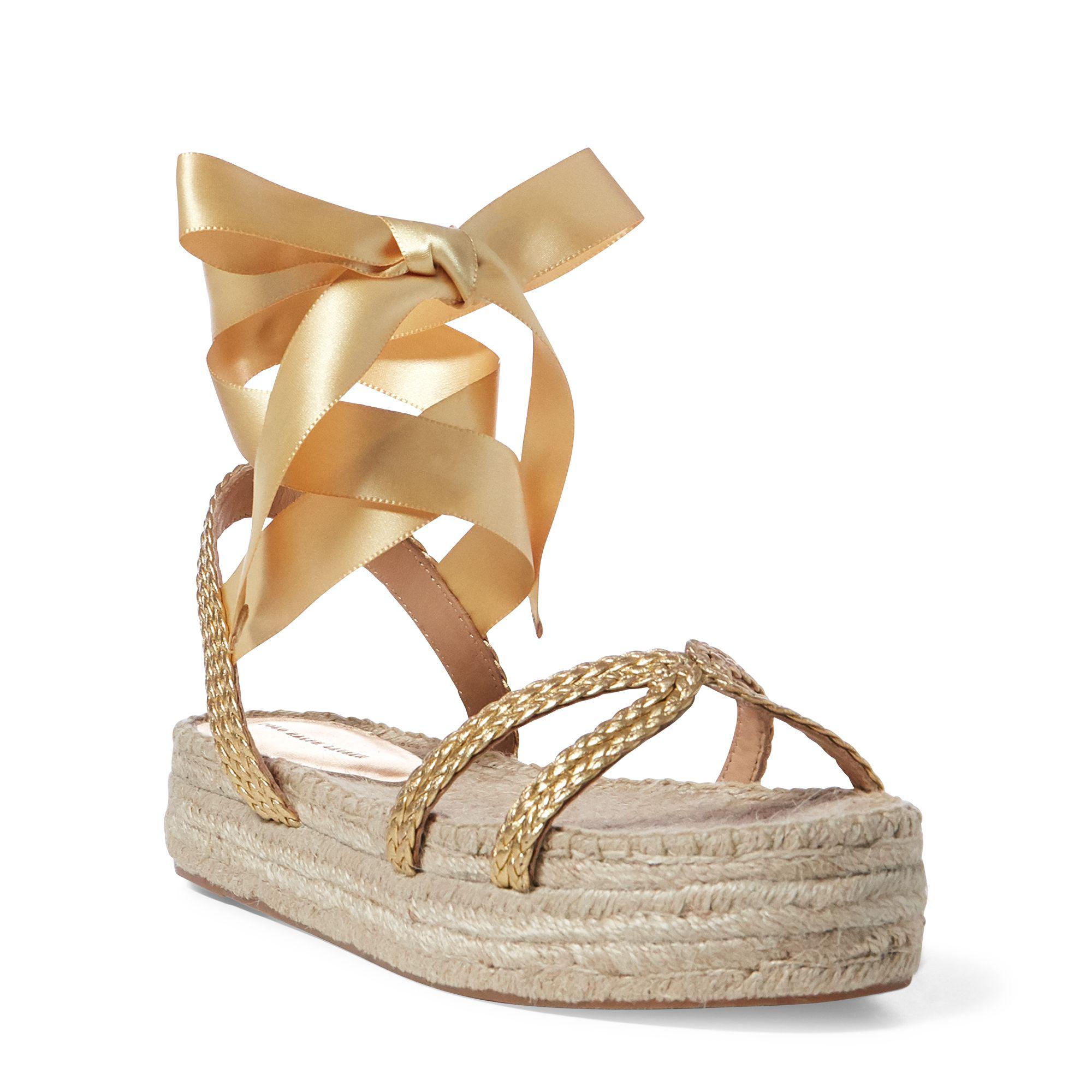 lauren lace up espadrille