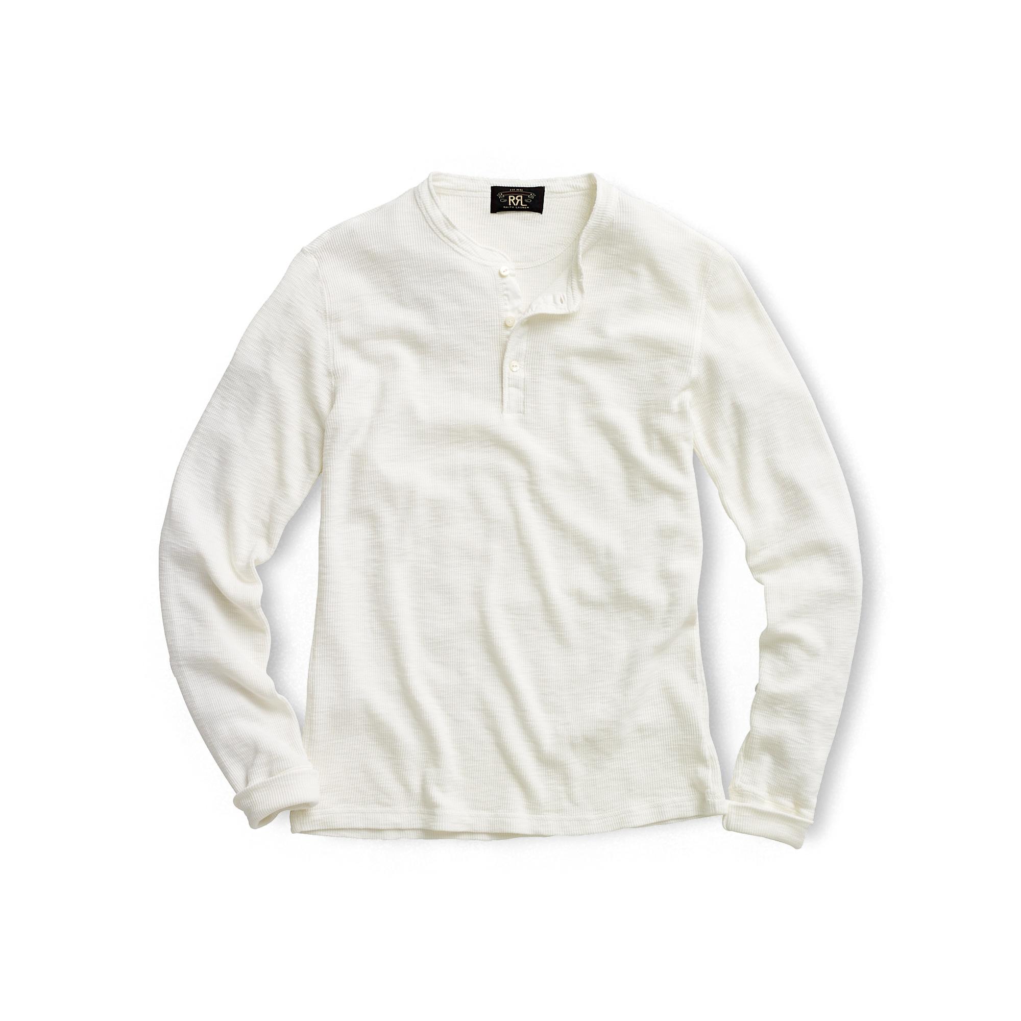 rrl waffle henley