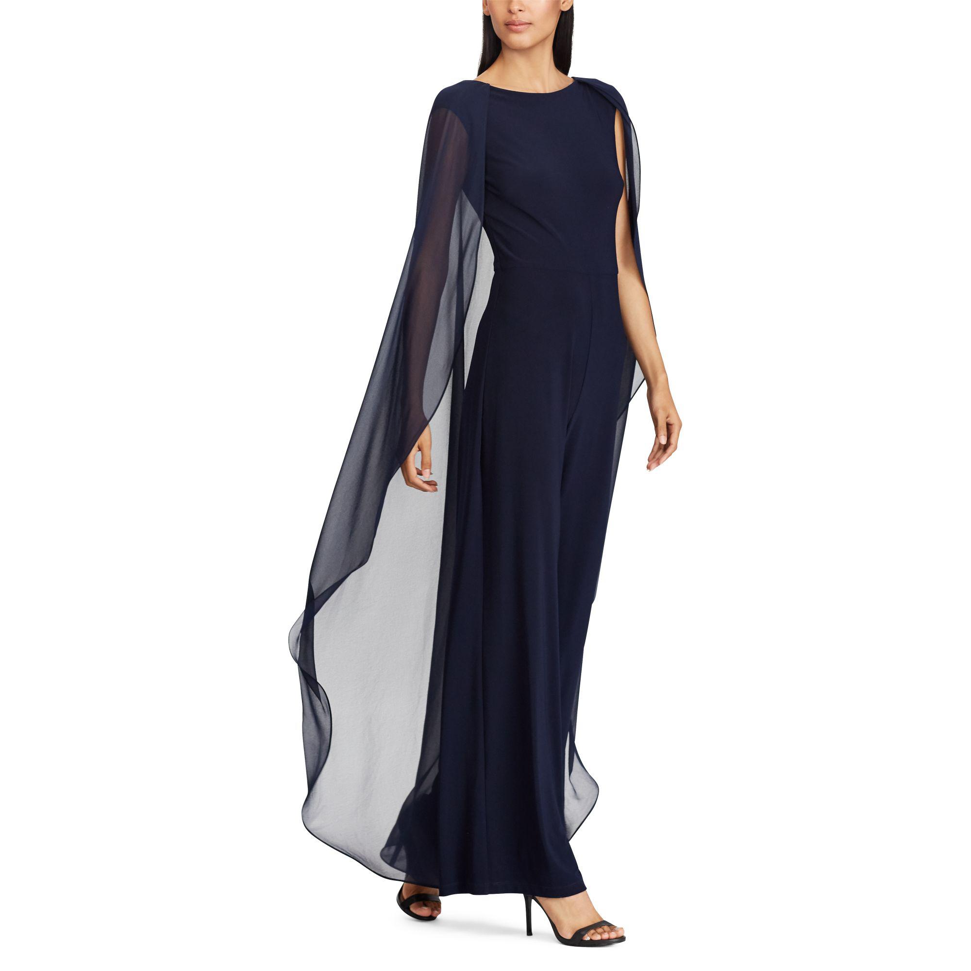 chiffon cape overlay