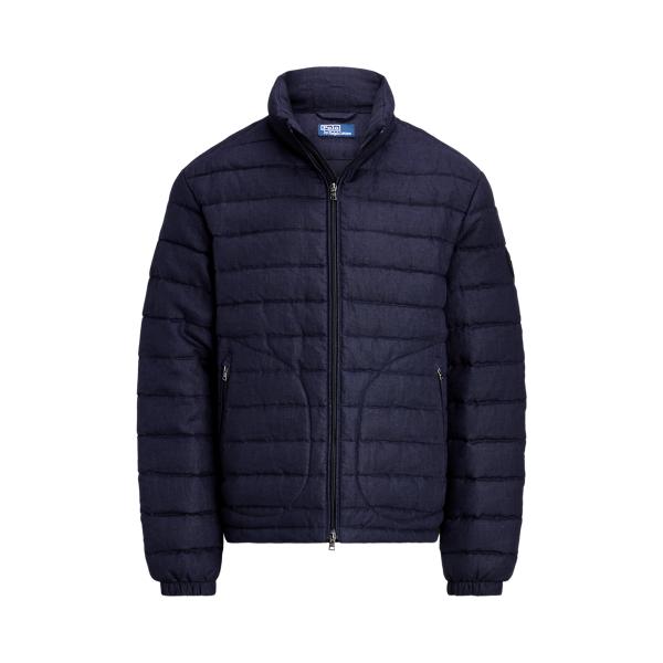 Polo Ralph Lauren The Stewart Linen Down Jacket in Blue for Men Lyst UK