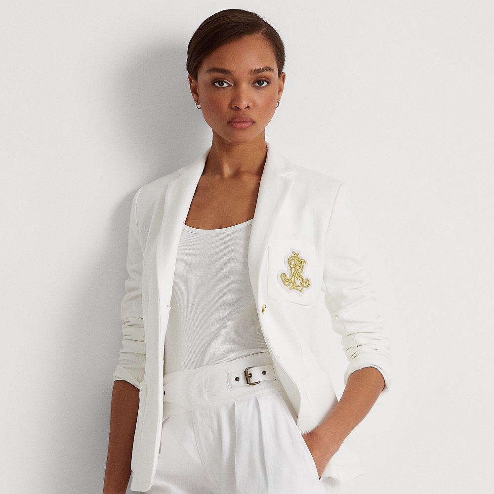 Ralph Lauren Bullion Jacquard Blazer in White | Lyst