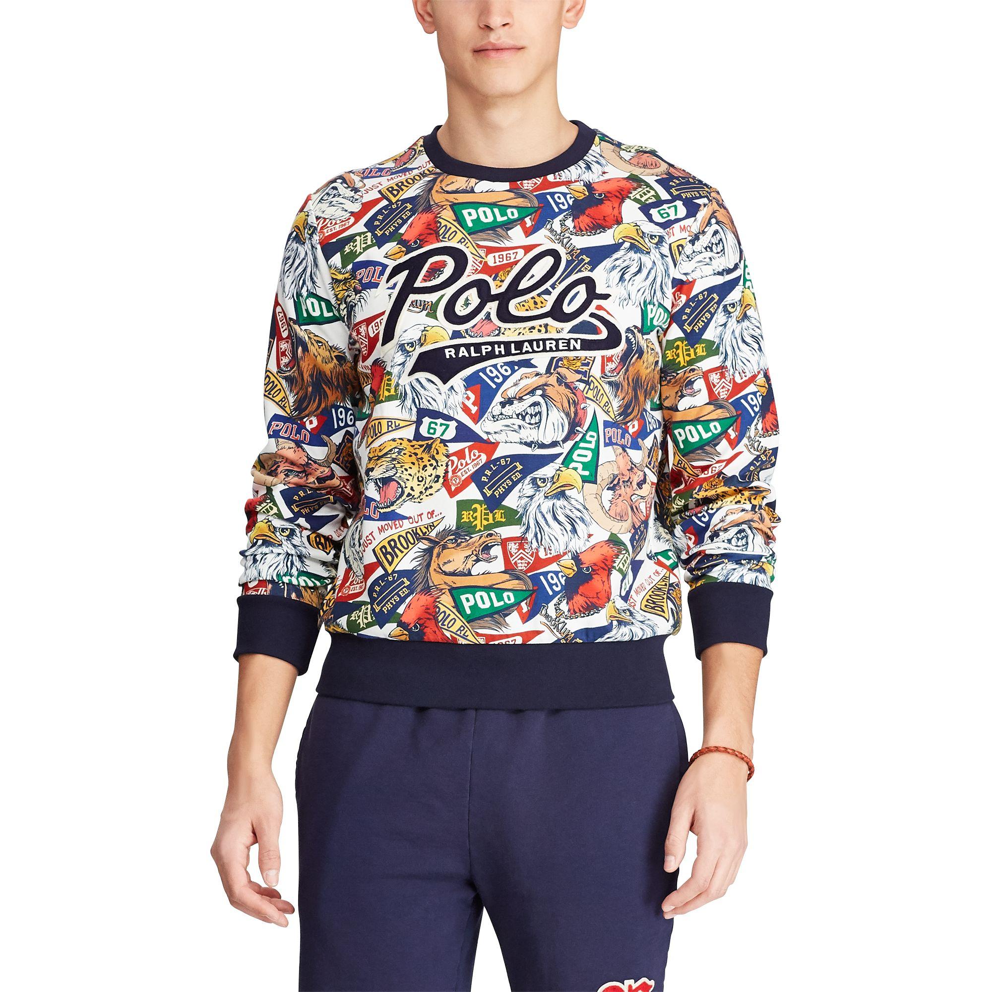 Polo Ralph Lauren Cotton Double-knit Graphic Sweatshirt for Men | Lyst